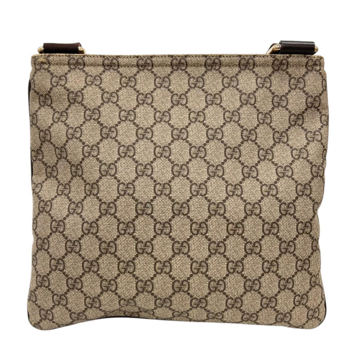 Gucci Brown Gg Supreme Canvas Crossbody Bag Messenger Bag (Pre-Owned)