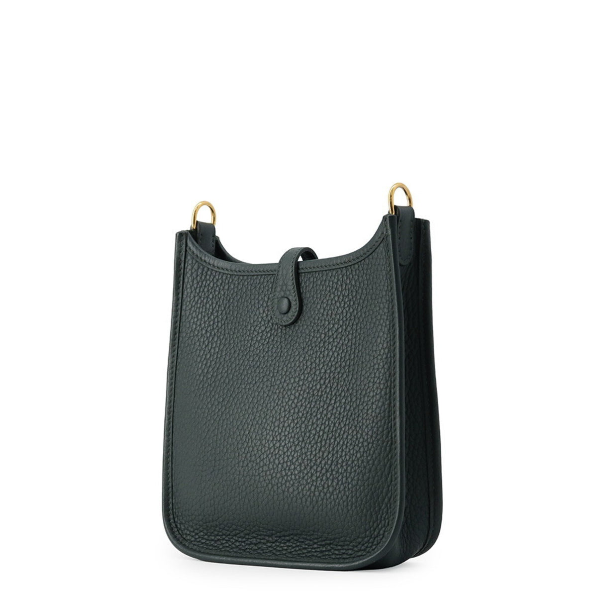 Hermes Evelyne Vert Taurillon Clemence Leather Shoulder Bag (Pre-Owned)