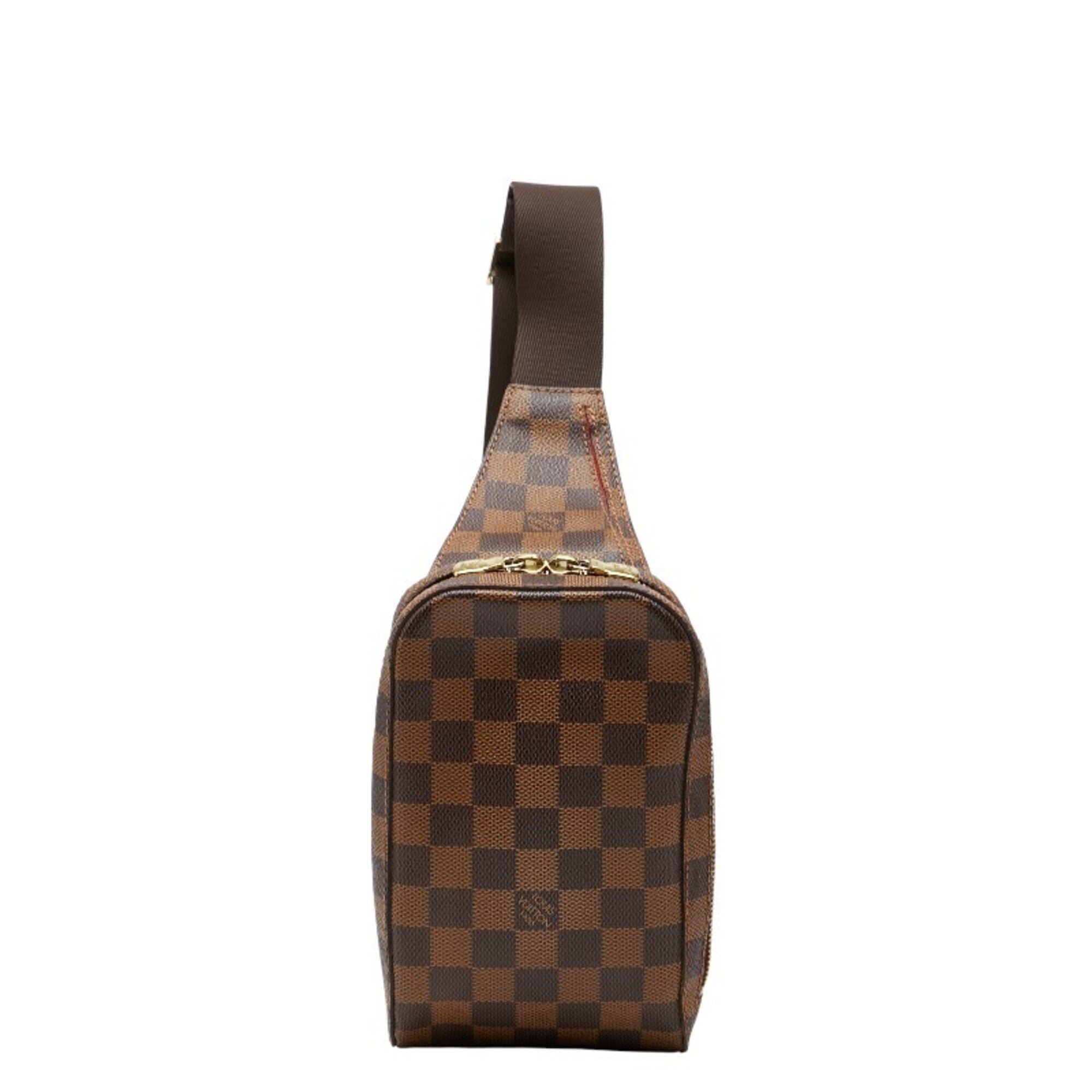 Louis Vuitton Brown Pvc Leather Shoulder Bag Sling Bag (Pre-Owned)