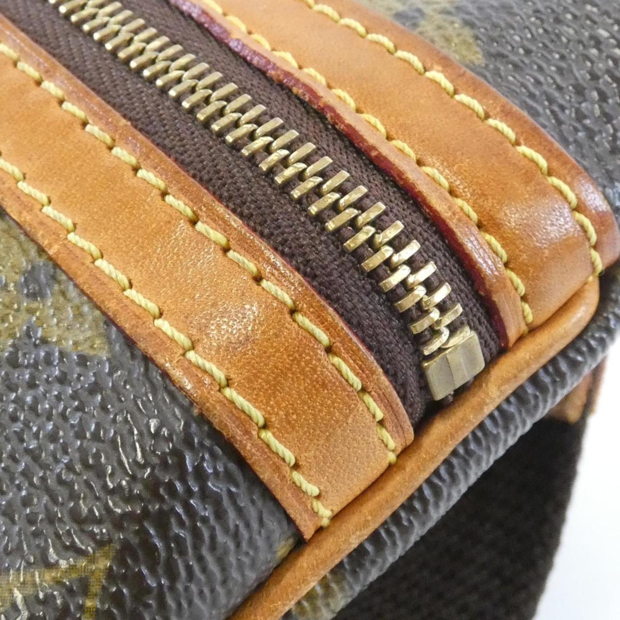 Louis Vuitton Marron Coated Canvas Pochette Shoulder Bag (Pre-Owned)