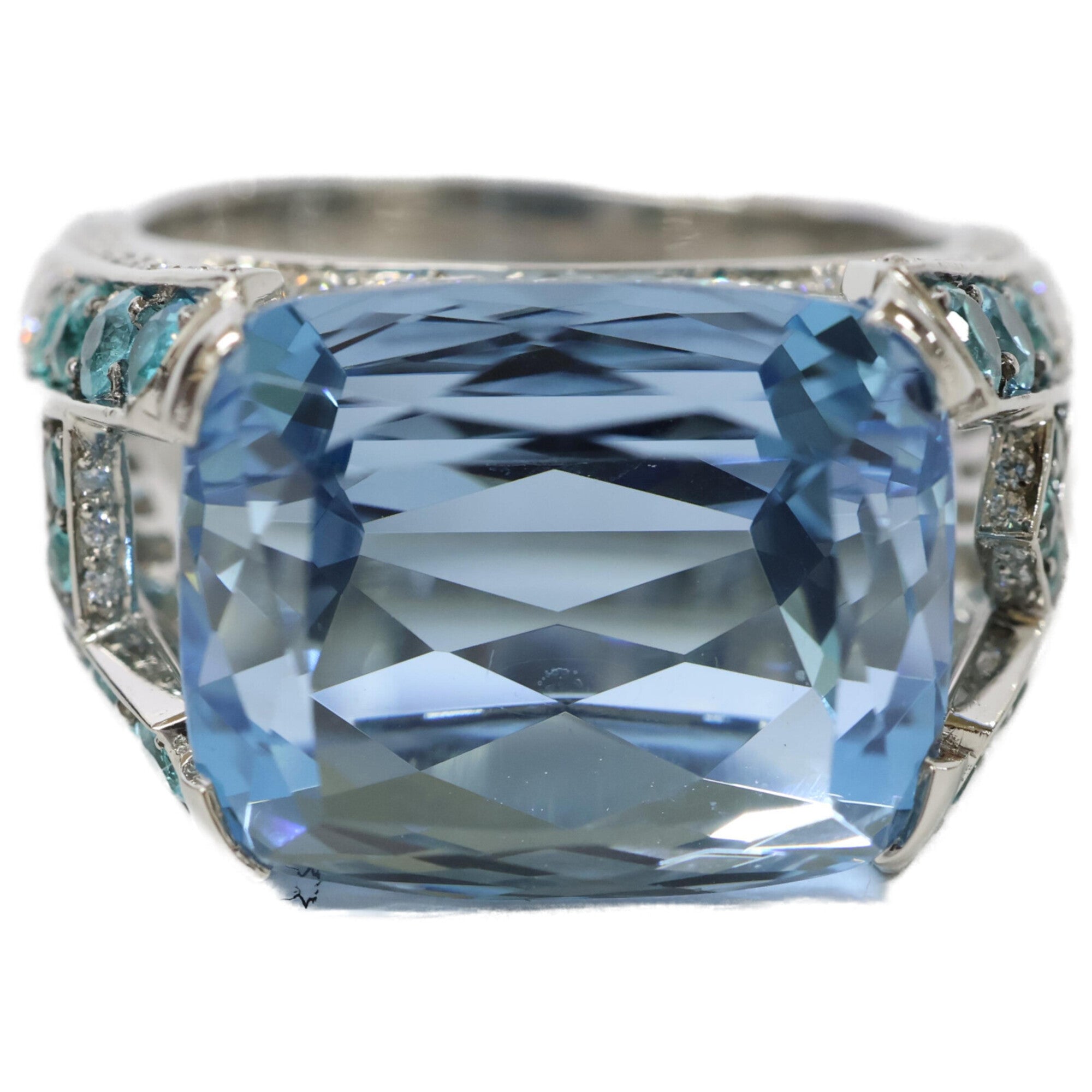 Harry Winston Silver Platinum 950 Band Ring (Pre-Owned)