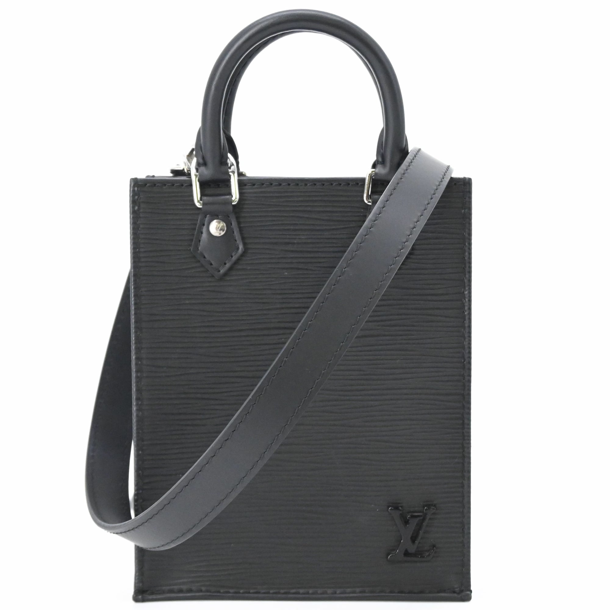Louis Vuitton Epi Black Epi Leather Handbag Shoulder Bag (Pre-Owned)