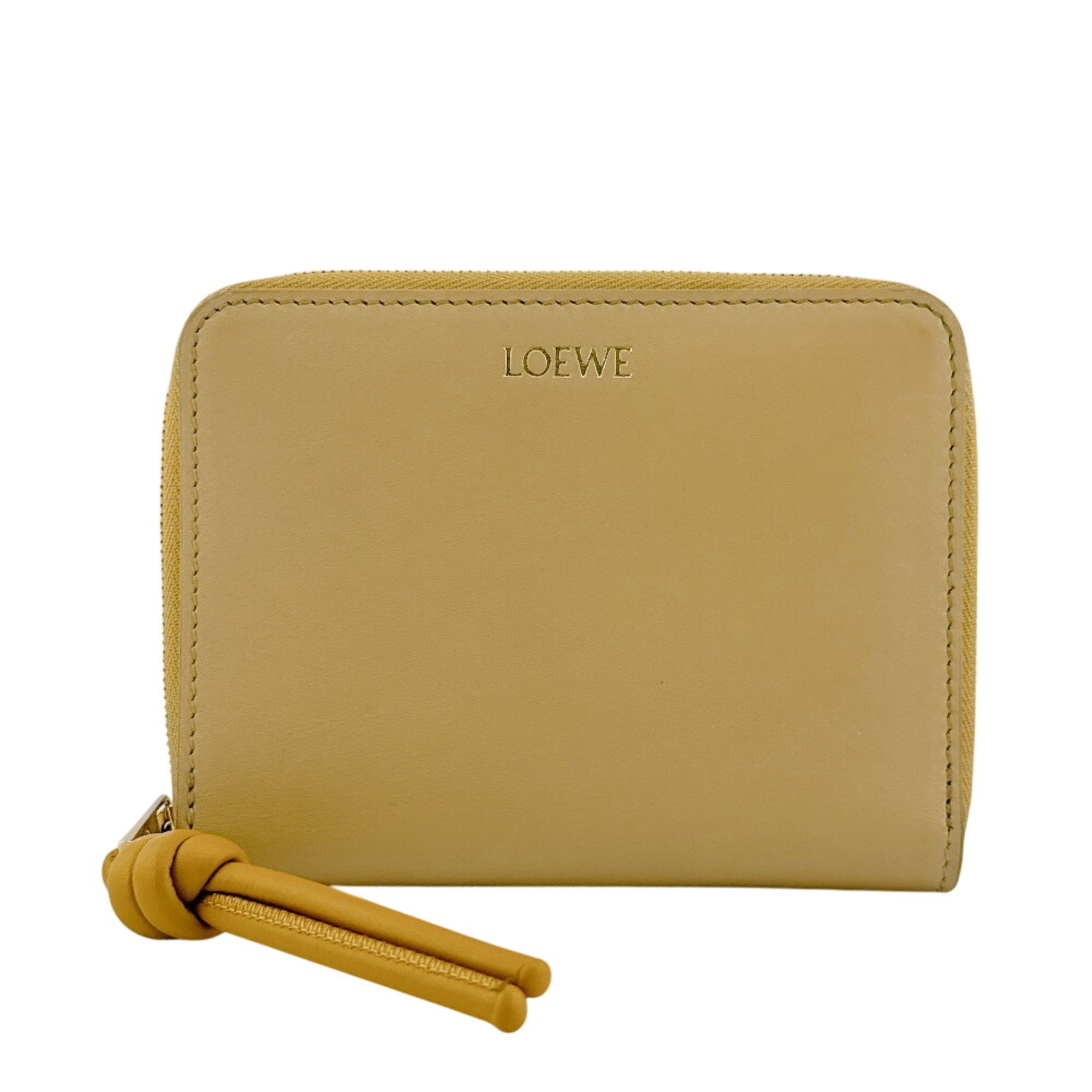 Loewe Yellow Leather Wallet (Bi-Fold) (Pre-Owned)