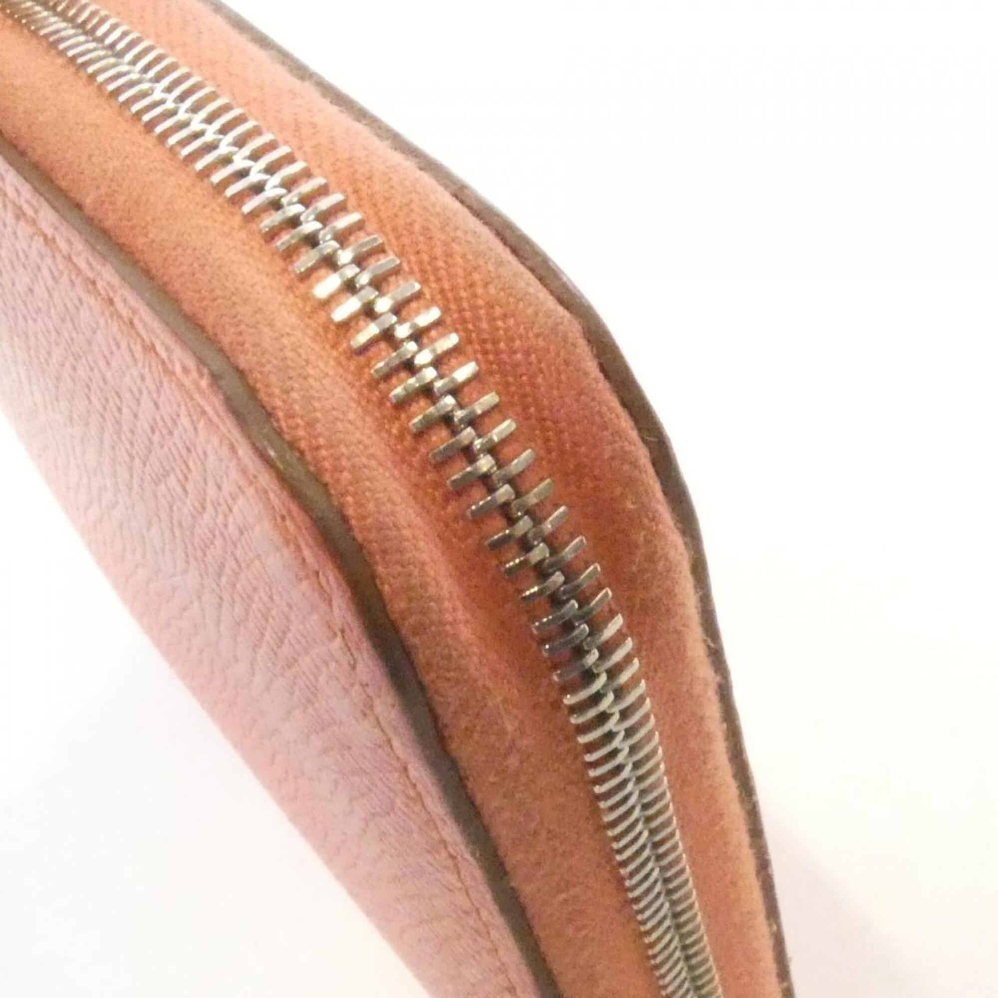 Hermes Argile Pink Epsom Leather Silk Coin Purse/Coin Case (Pre-Owned)
