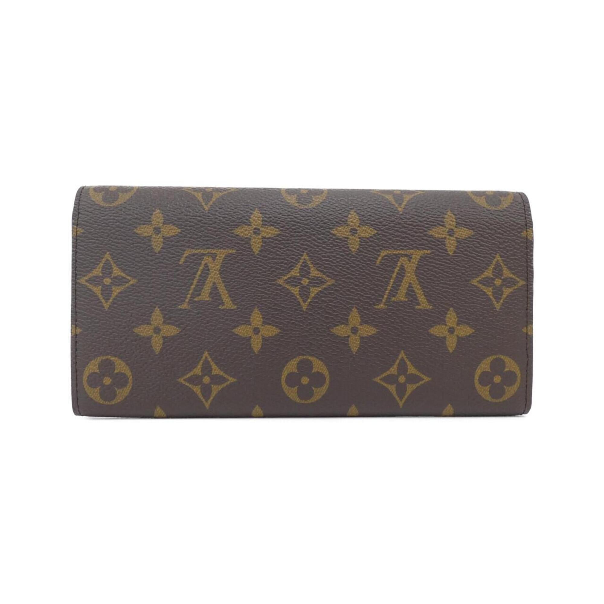 Louis Vuitton Brown Coated Canvas Long Wallet (Bi-Fold) (Pre-Owned)