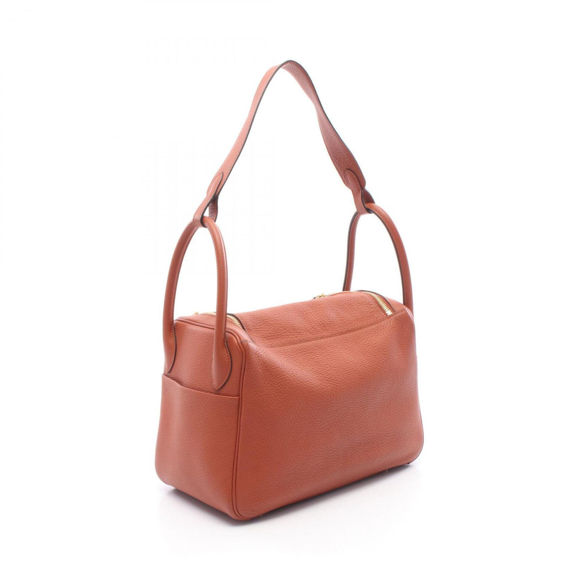 Hermes Brown Taurillon Clemence Leather Handbag Shoulder Bag (Pre-Owned)