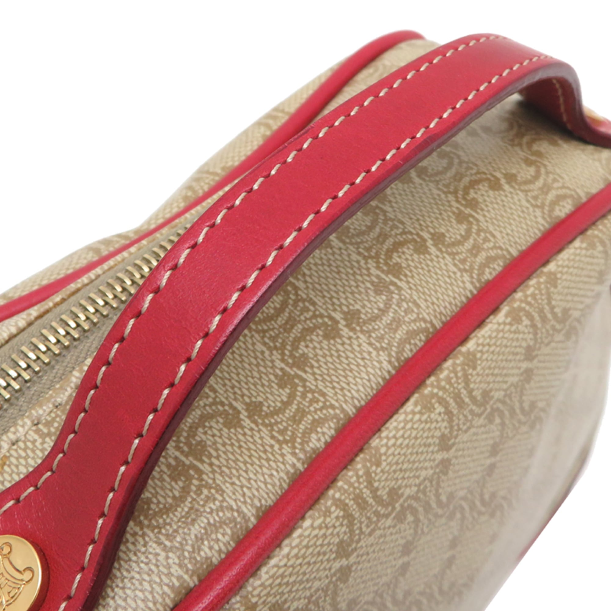 Celine Beige Red Color Handbag (Pre-Owned)