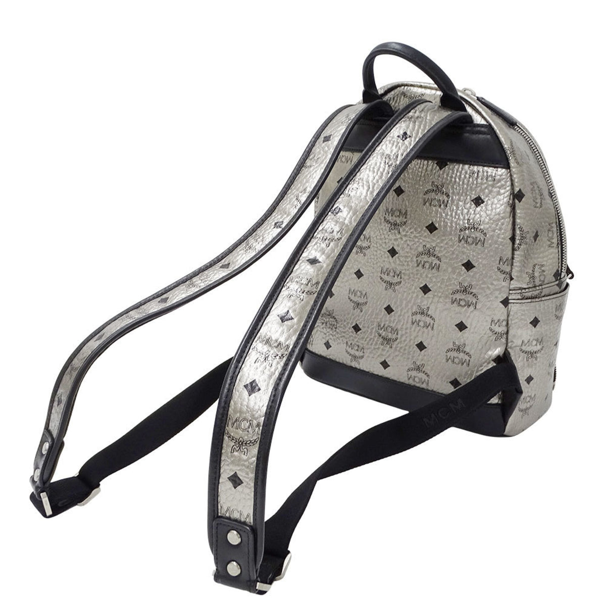 Mcm Black Canvas Handbag Pouch (Pre-Owned)