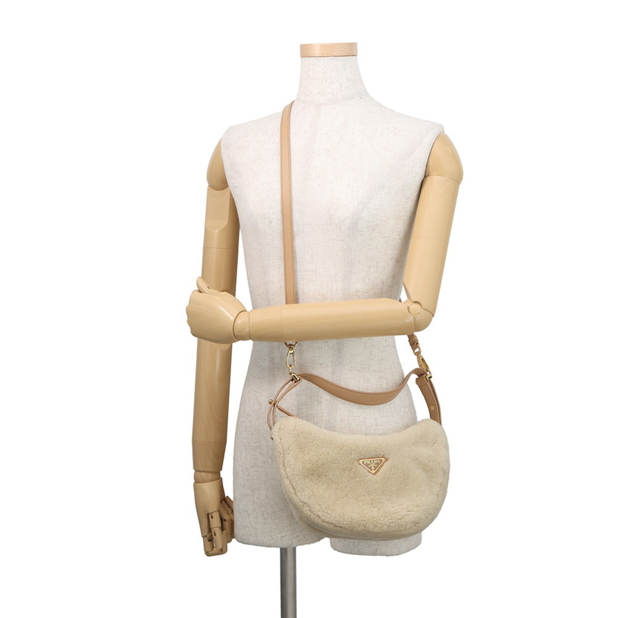 Prada Beige Leather Handbag (Pre-Owned)