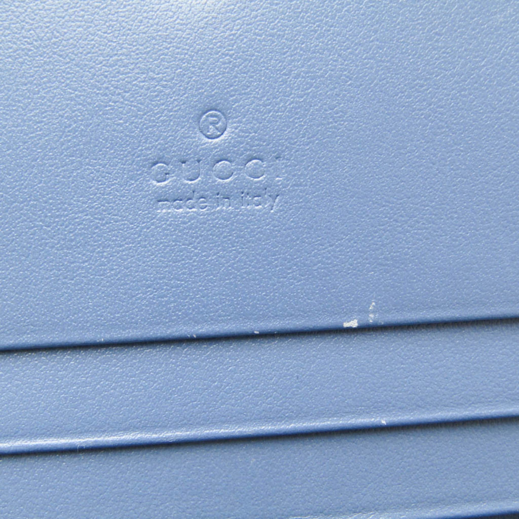 Gucci Blue Leather Wallet (Bi-Fold) (Pre-Owned)
