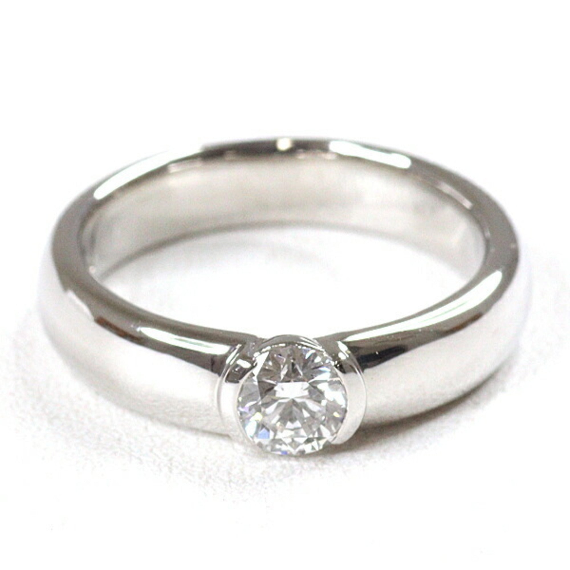 Tiffany Platinum Platinum 950 Band Ring (Pre-Owned)