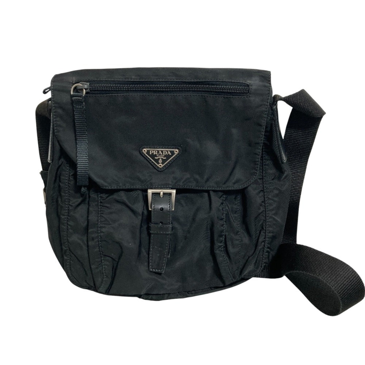 Prada Black Nylon Shoulder Bag (Pre-Owned)