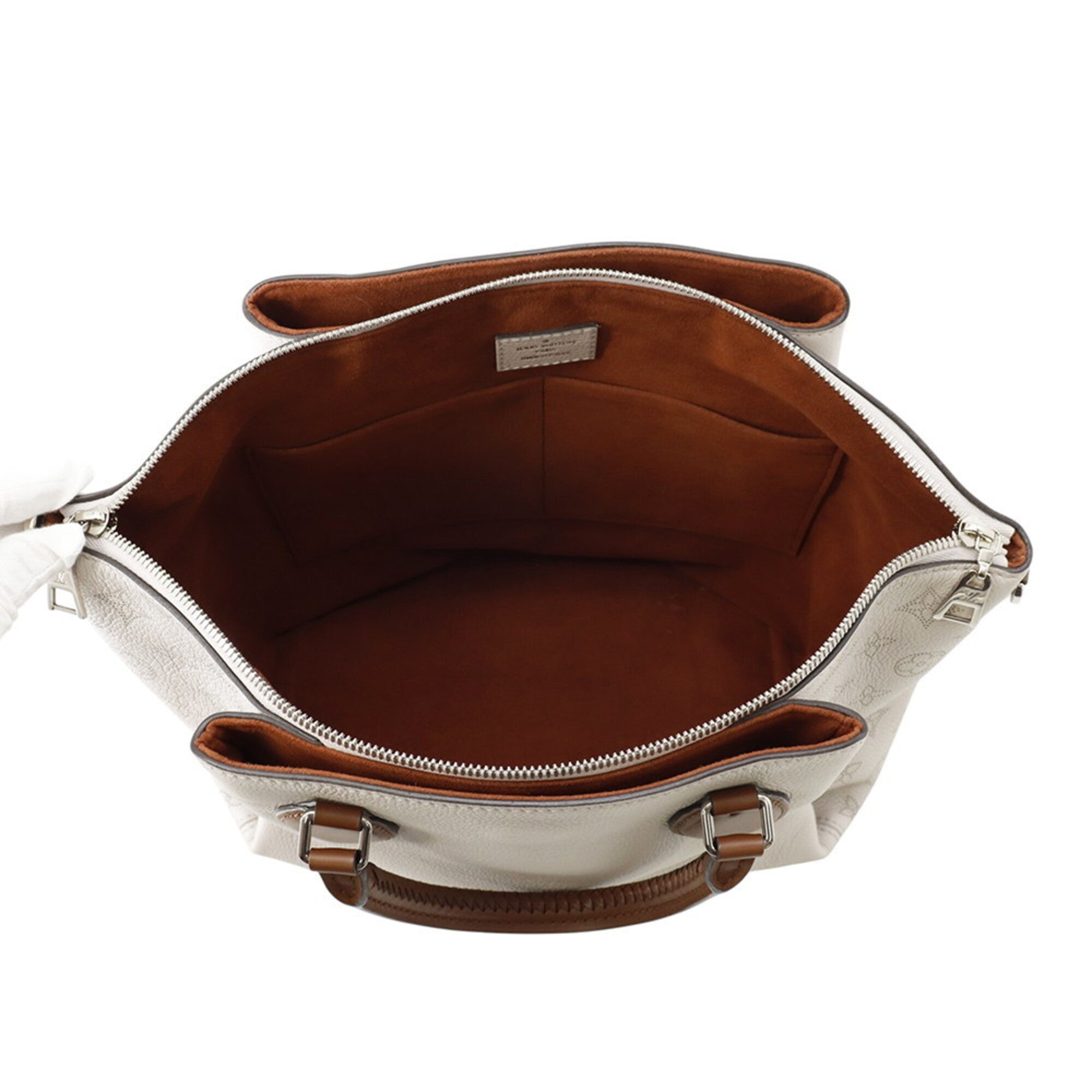Louis Vuitton Galle Monogram Mahina Leather Handbag Shoulder Bag (Pre-Owned)