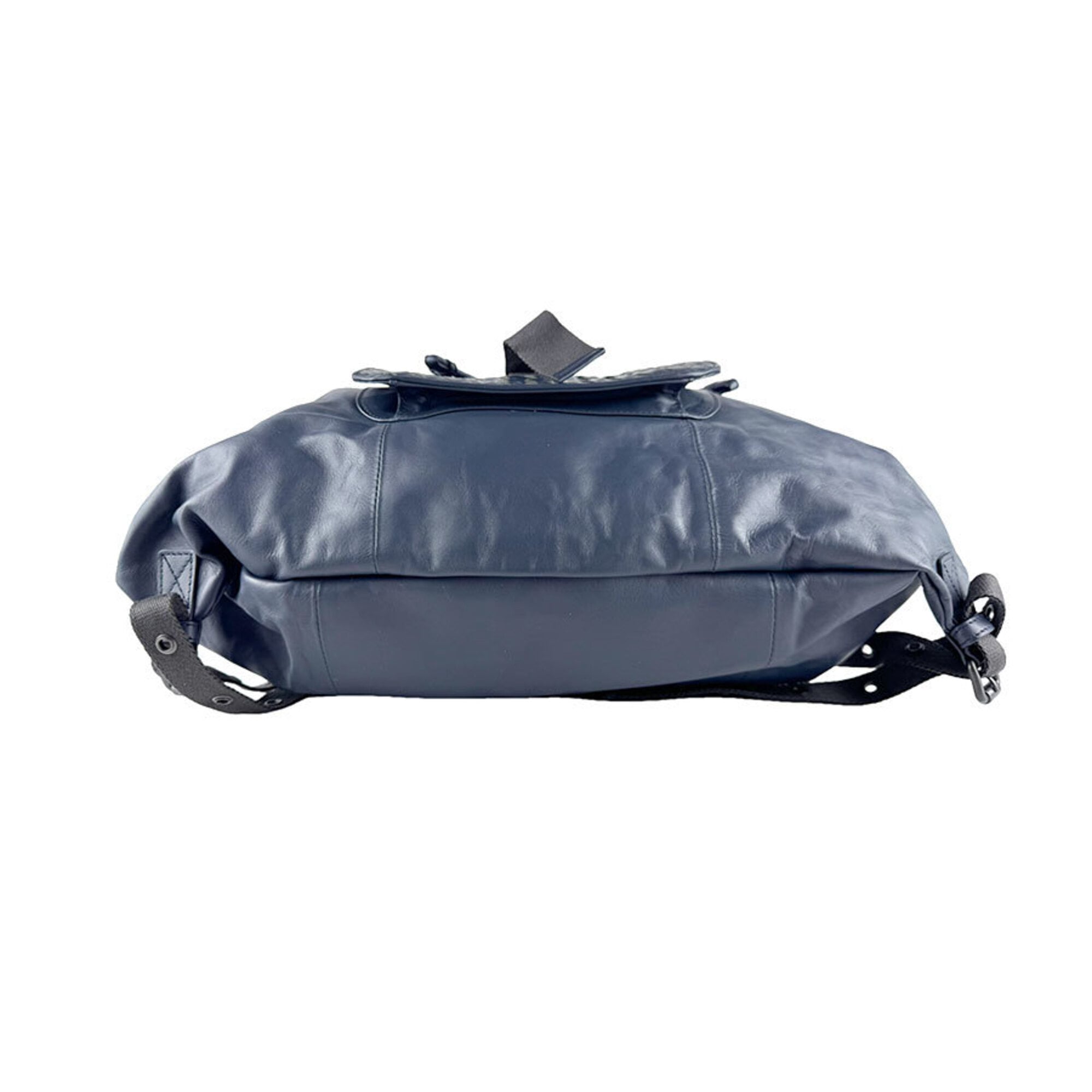 Bottega Veneta Navy Leather Backpack (Pre-Owned)