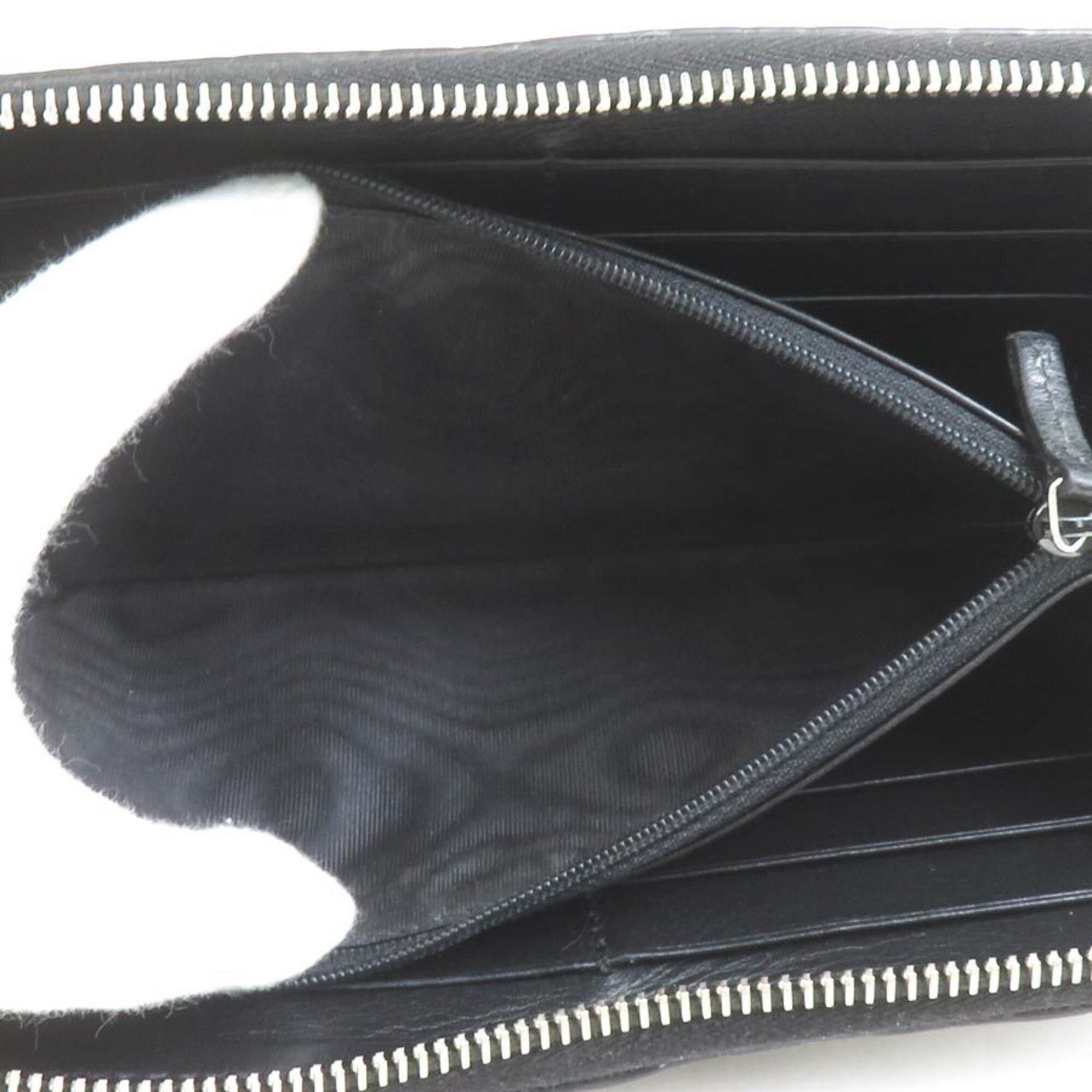 Gucci Black Leather Long Wallet (Bi-Fold) (Pre-Owned)