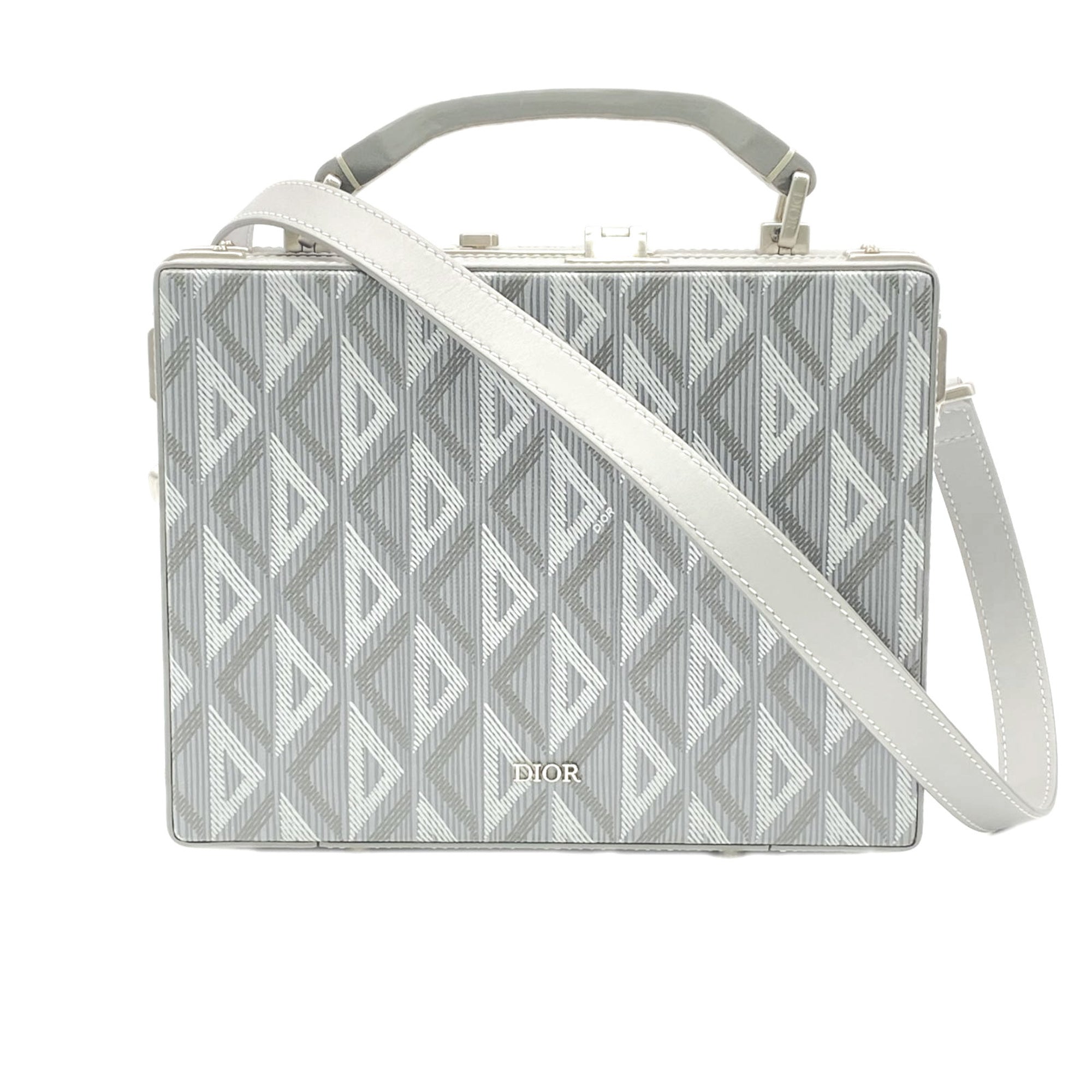 Christian Dior Gray Leather Handbag (Pre-Owned)