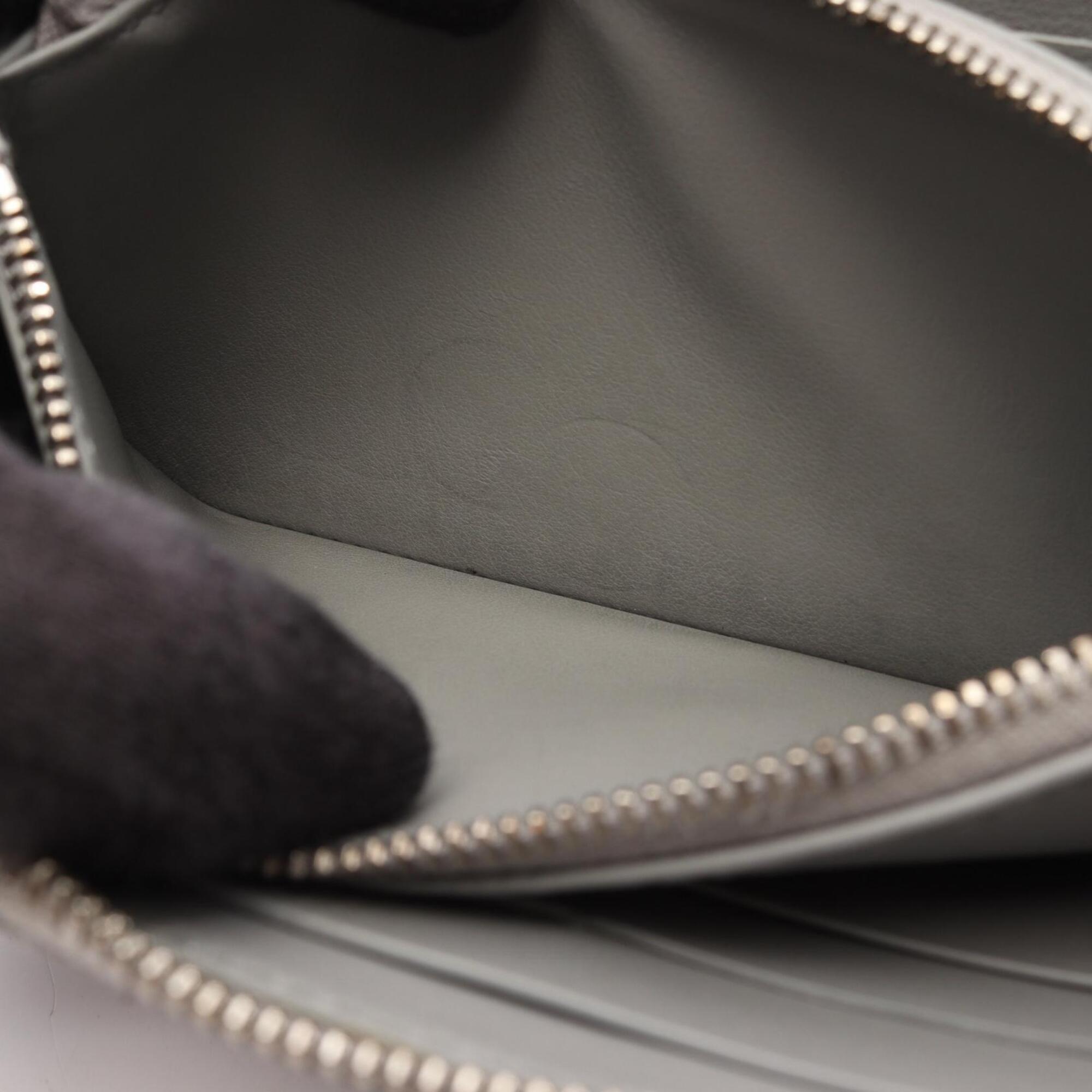 Bottega Veneta Gray Intrecciato Long Wallet (Bi-Fold) (Pre-Owned)