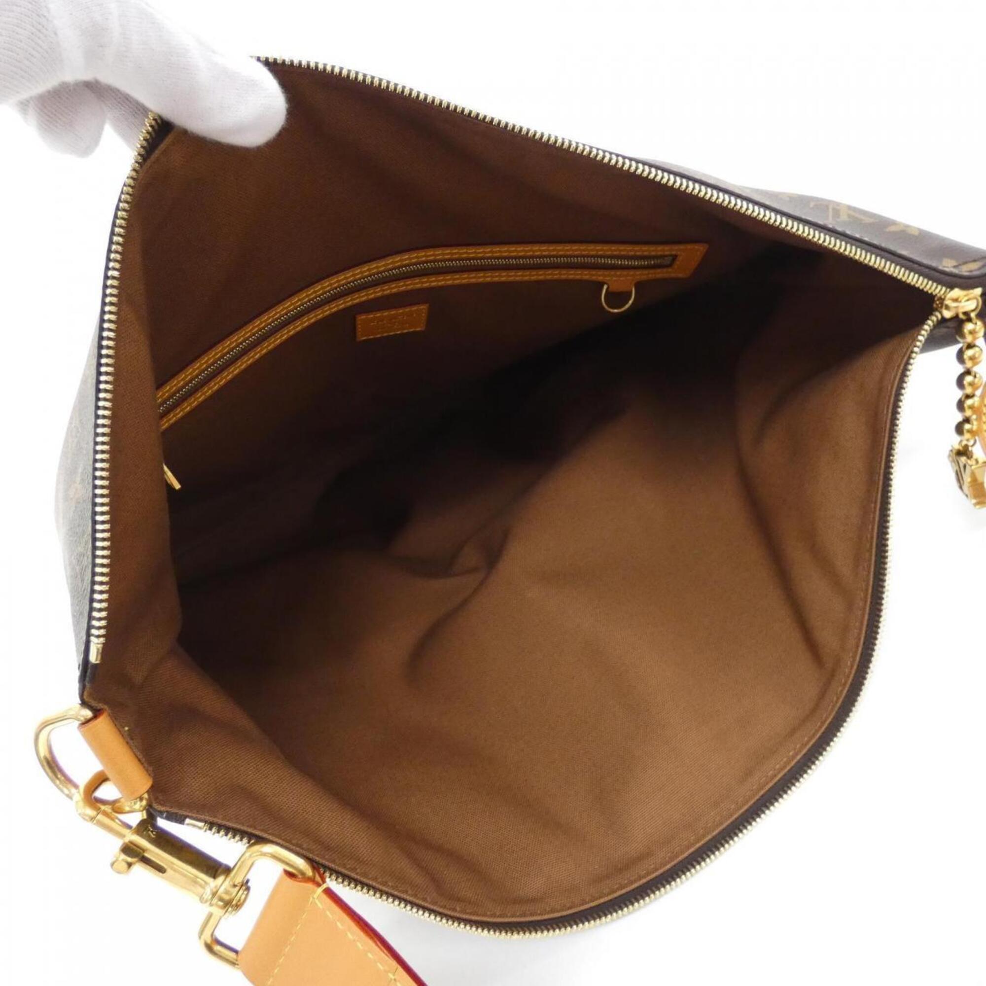 Louis Vuitton Monogram Marron Coated Canvas Shoulder Bag (Pre-Owned)