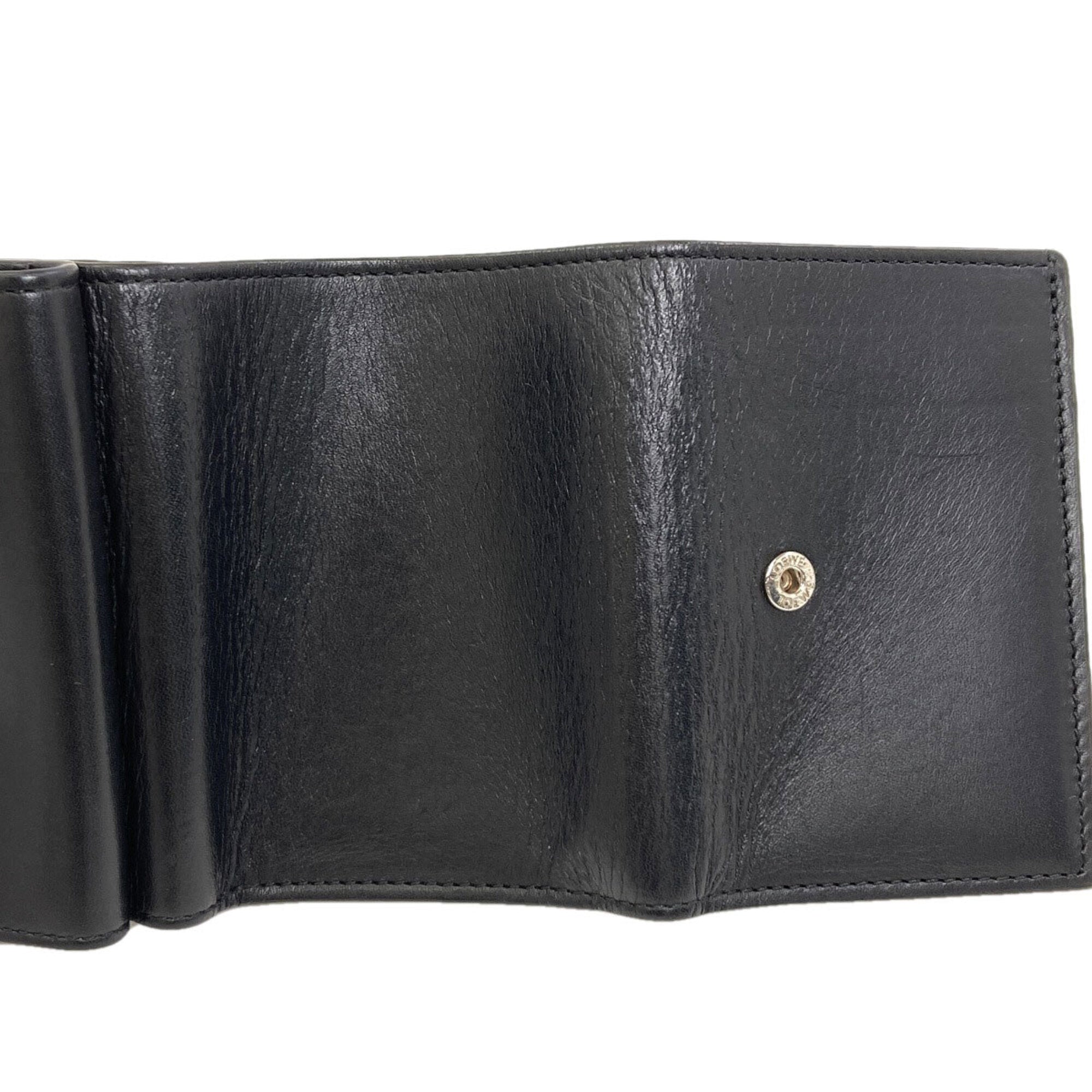 Loewe Black Leather Wallet (Tri-Fold) (Pre-Owned)