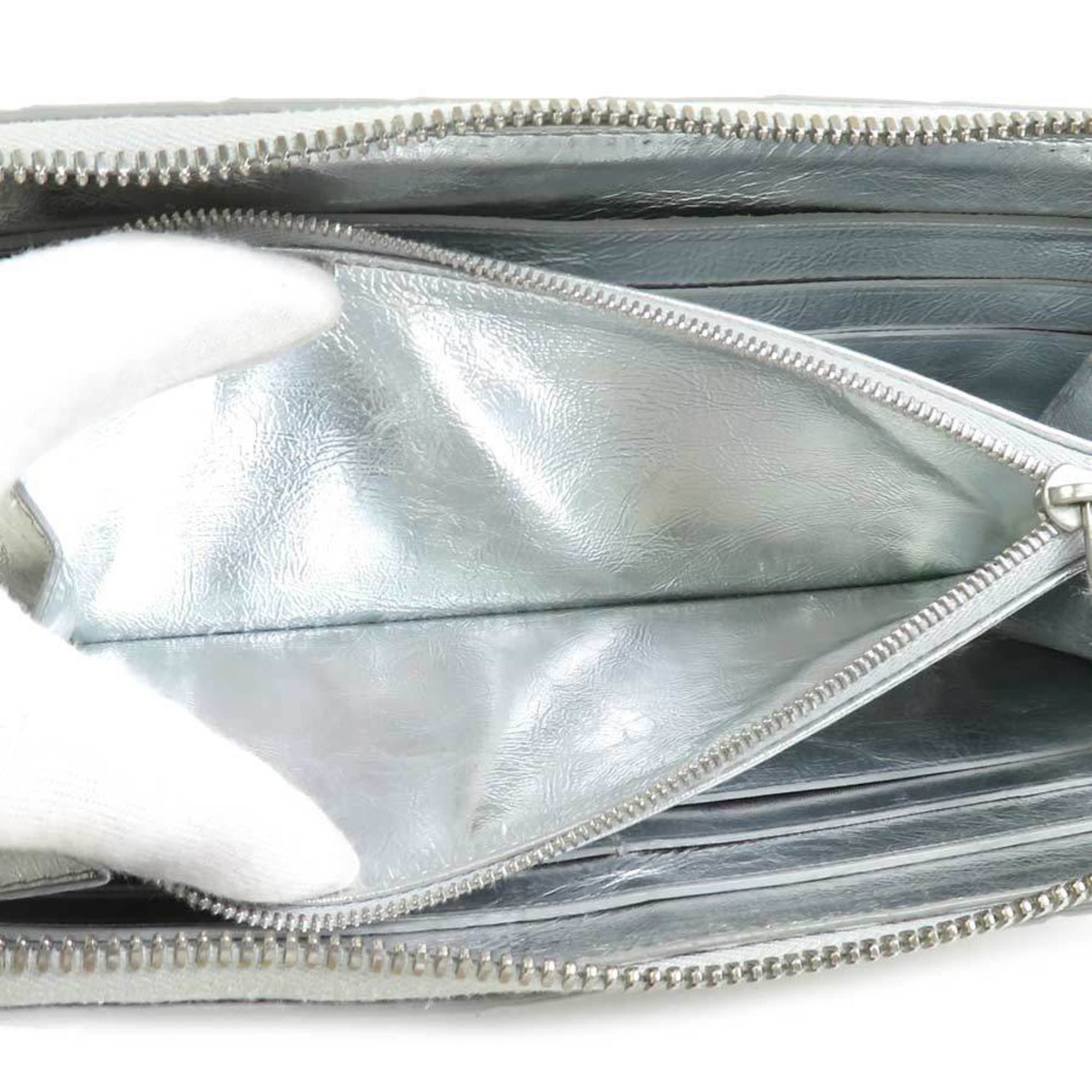 Bottega Veneta Leather Long Wallet (Bi-Fold) (Pre-Owned)