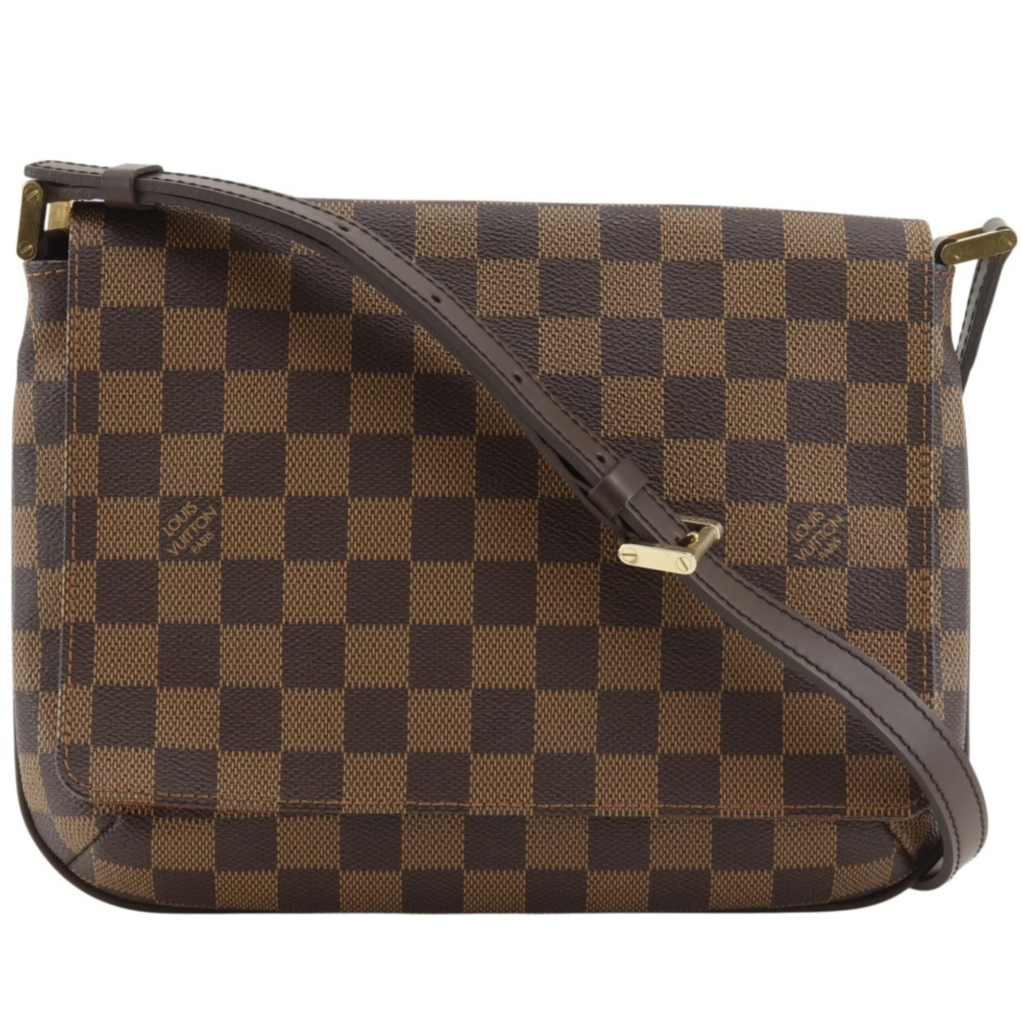 Louis Vuitton Brown Damier Canvas Shoulder Bag (Pre-Owned) display picture 1