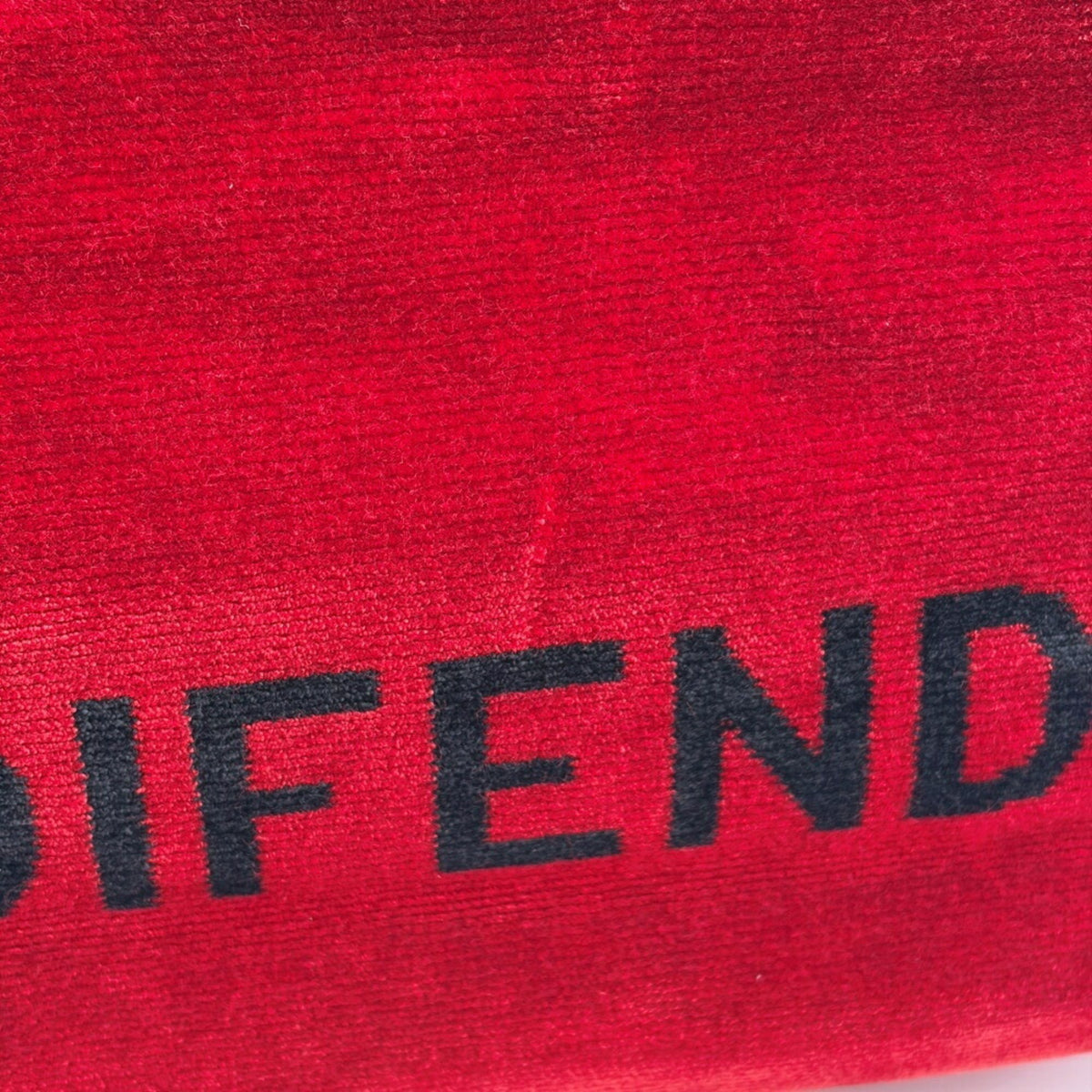 Fendi Red Color Leather Shoulder Bag Tote Bag (Pre-Owned)