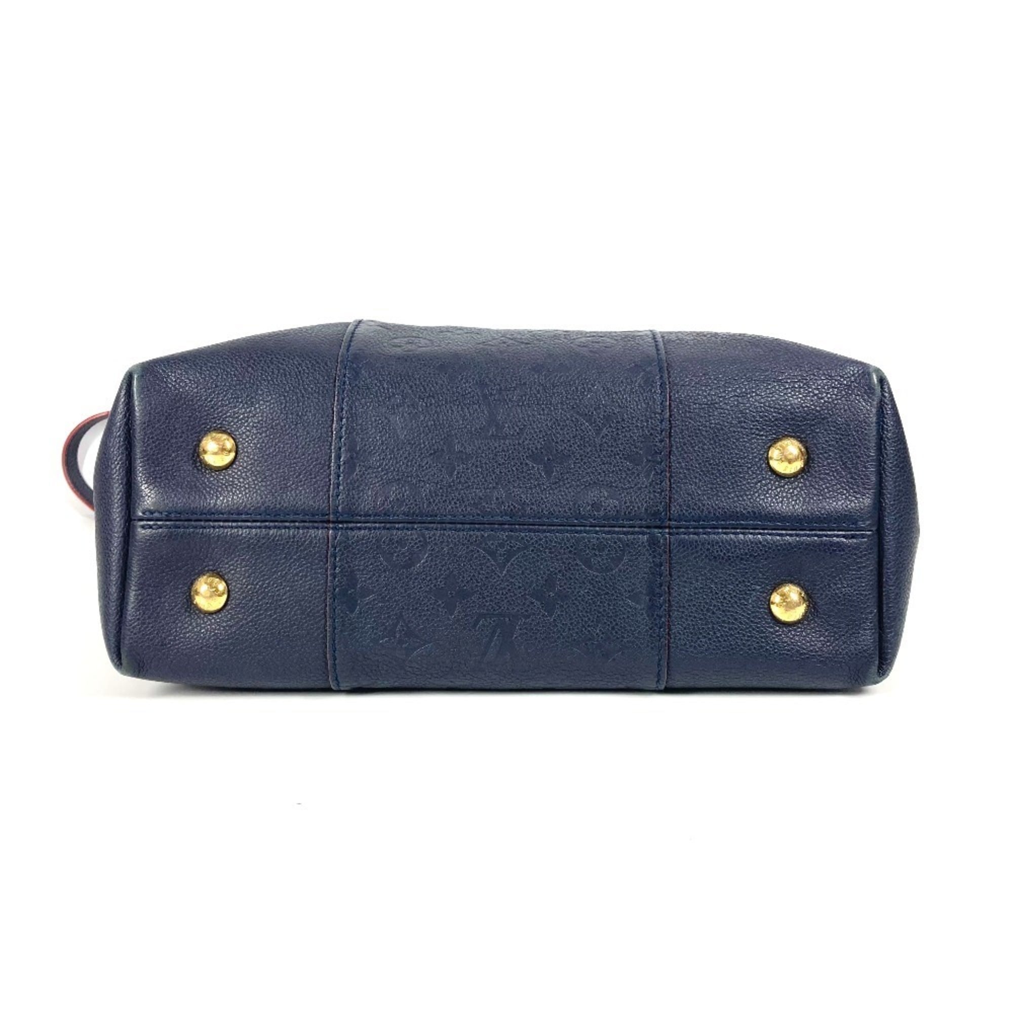 Louis Vuitton Marine Rouge Navy Monogram Empreinte Leather Shoulder Bag Tote Bag (Pre-Owned)