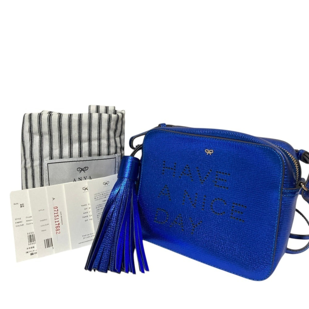 Anya Hindmarch Blue Shoulder Bag (Pre-Owned)