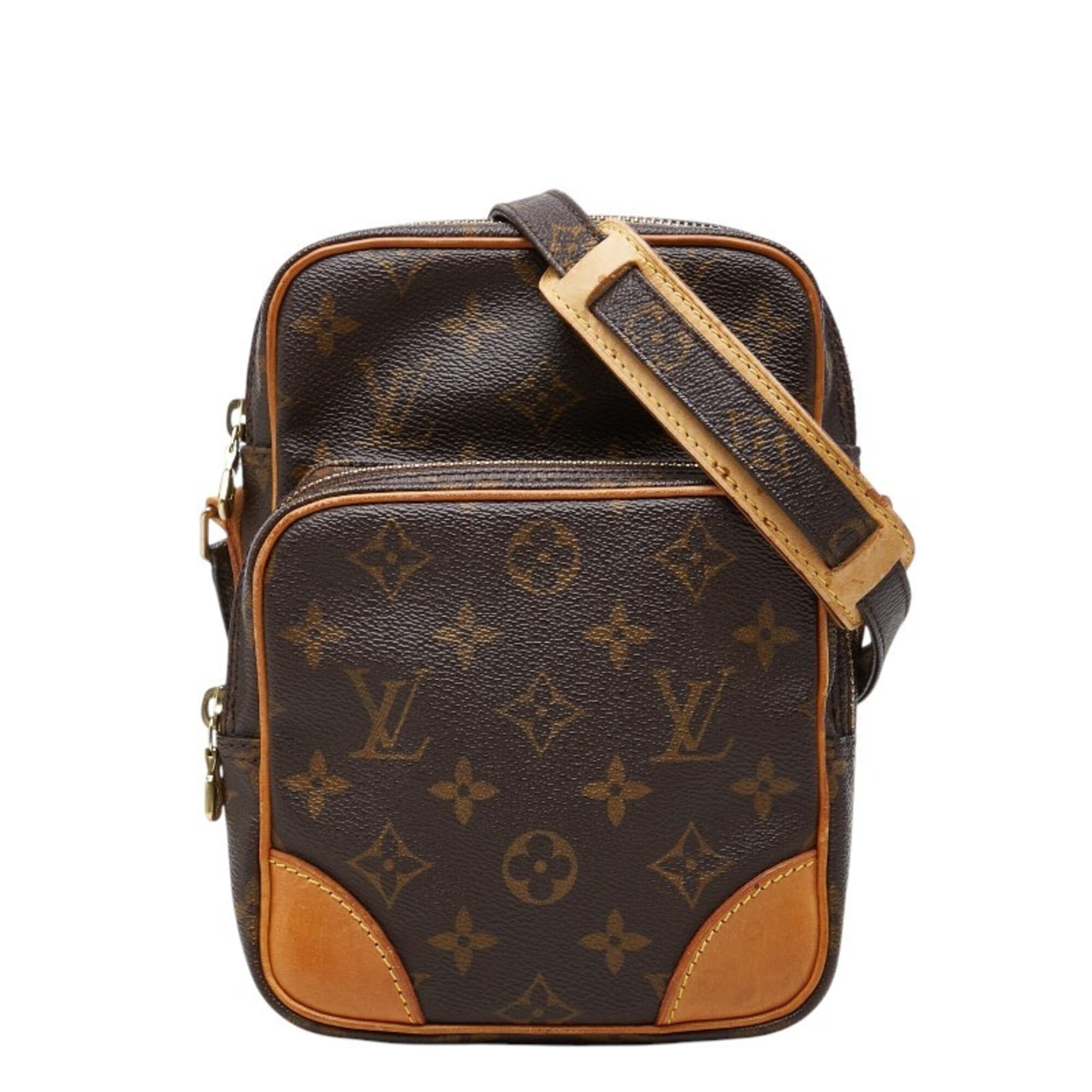 Louis Vuitton Brown Pvc Leather Shoulder Bag (Pre-Owned)