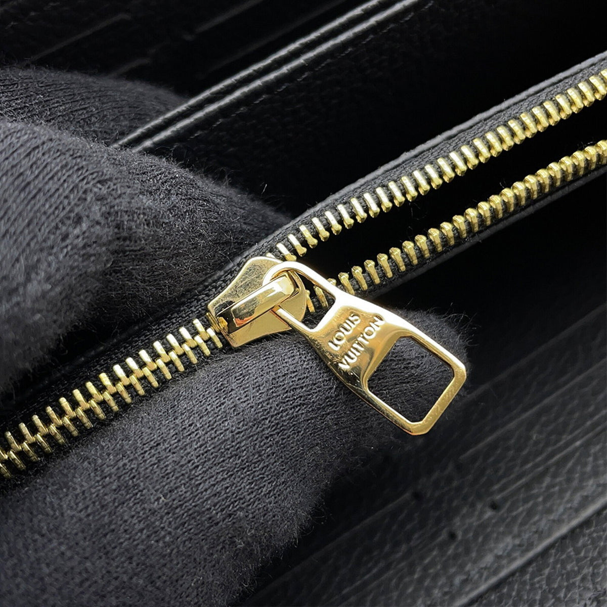 Louis Vuitton Monogram Empreinte Black Noir Monogram Empreinte Long Wallet (Bi-Fold) (Pre-Owned)