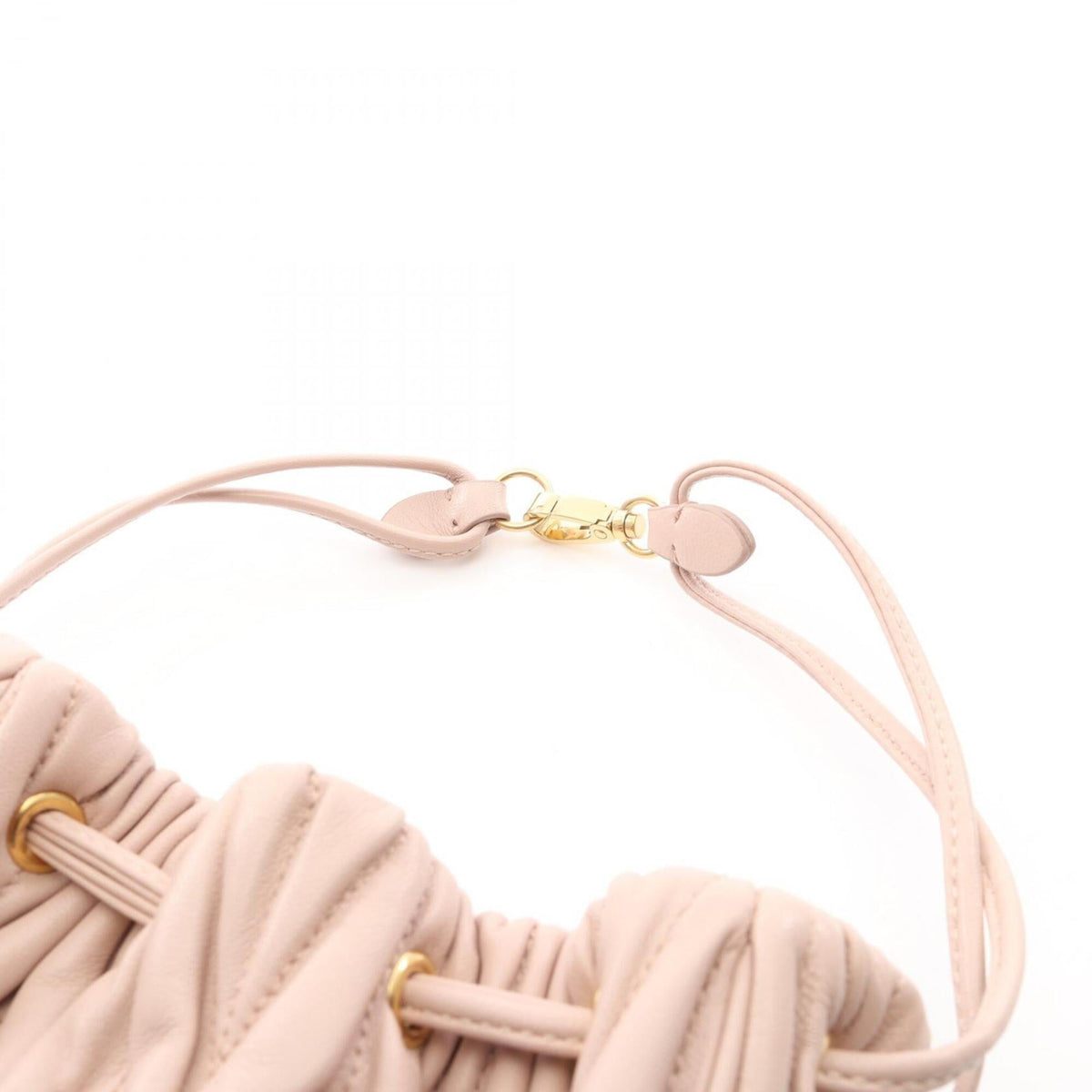 Miu Miu Pink Leather Handbag Pouch (Pre-Owned)