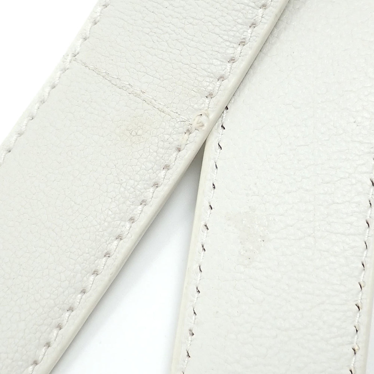 Bottega Veneta White Leather Handbag (Pre-Owned)