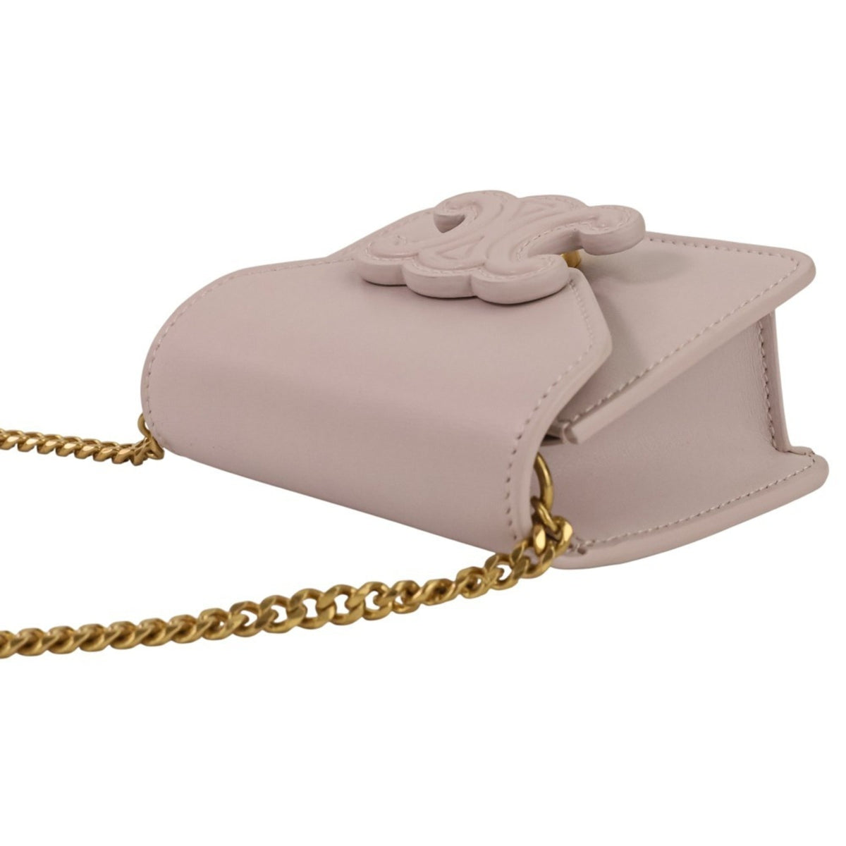 Celine Light Pink Leather Shoulder Bag (Pre-Owned)