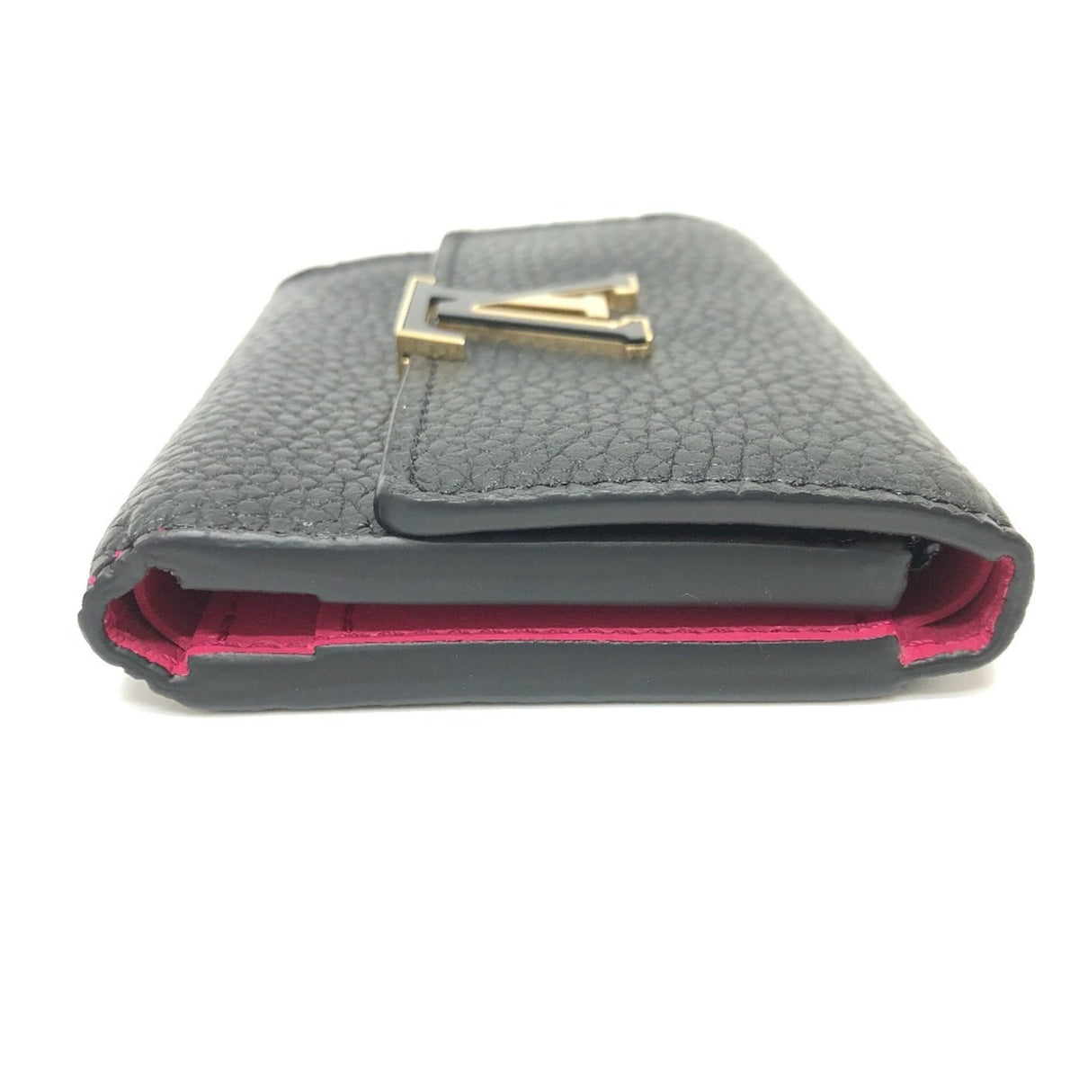 Louis Vuitton Bicolor Black Noir Pink Leather Coin Purse/Coin Case (Pre-Owned)