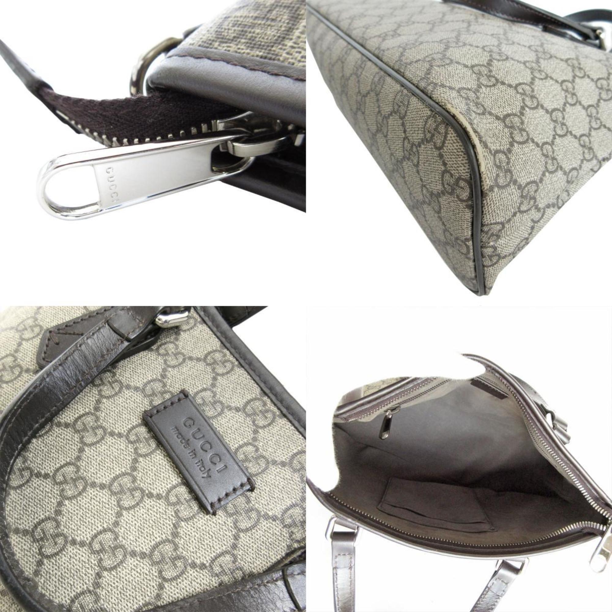 Gucci Beige Brown Pvc Leather Handbag Shoulder Bag (Pre-Owned)