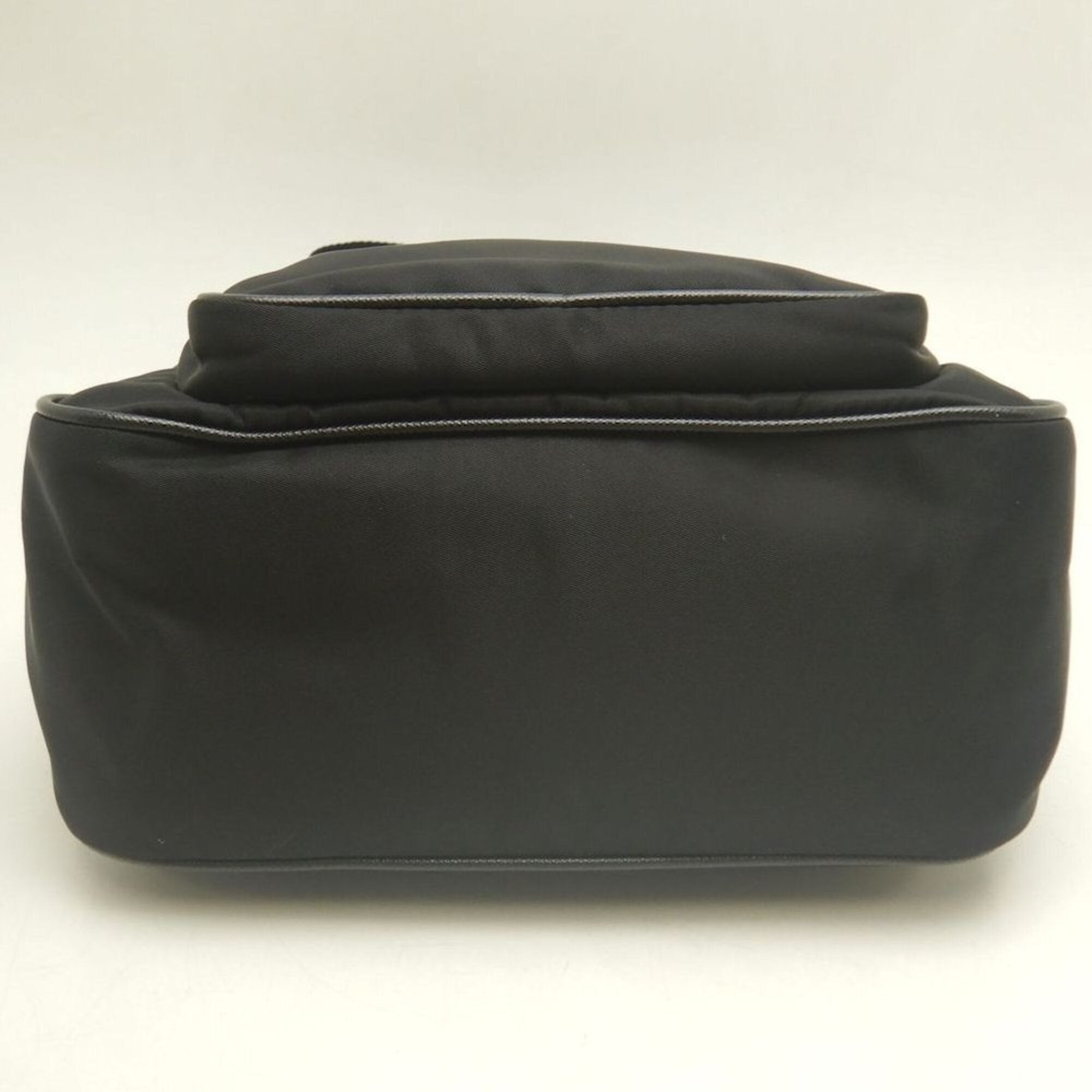 Prada Black Nylon Leather Handbag (Pre-Owned)