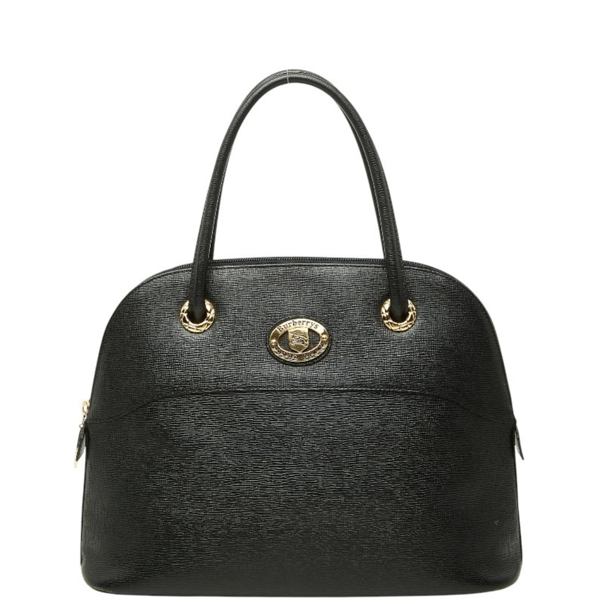 Burberry Black Leather Handbag (Pre-Owned)