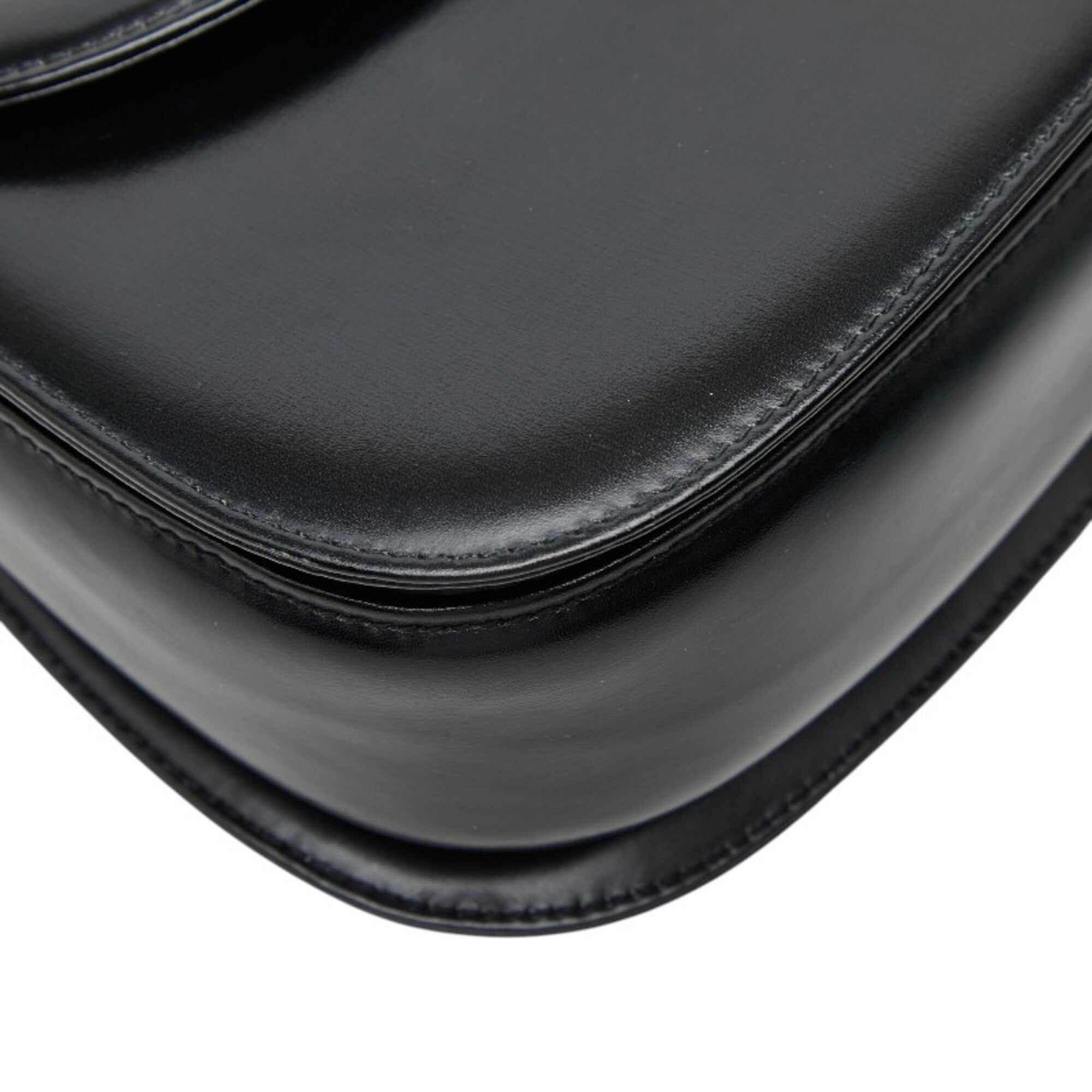 Gucci Black Leather Handbag Shoulder Bag (Pre-Owned)