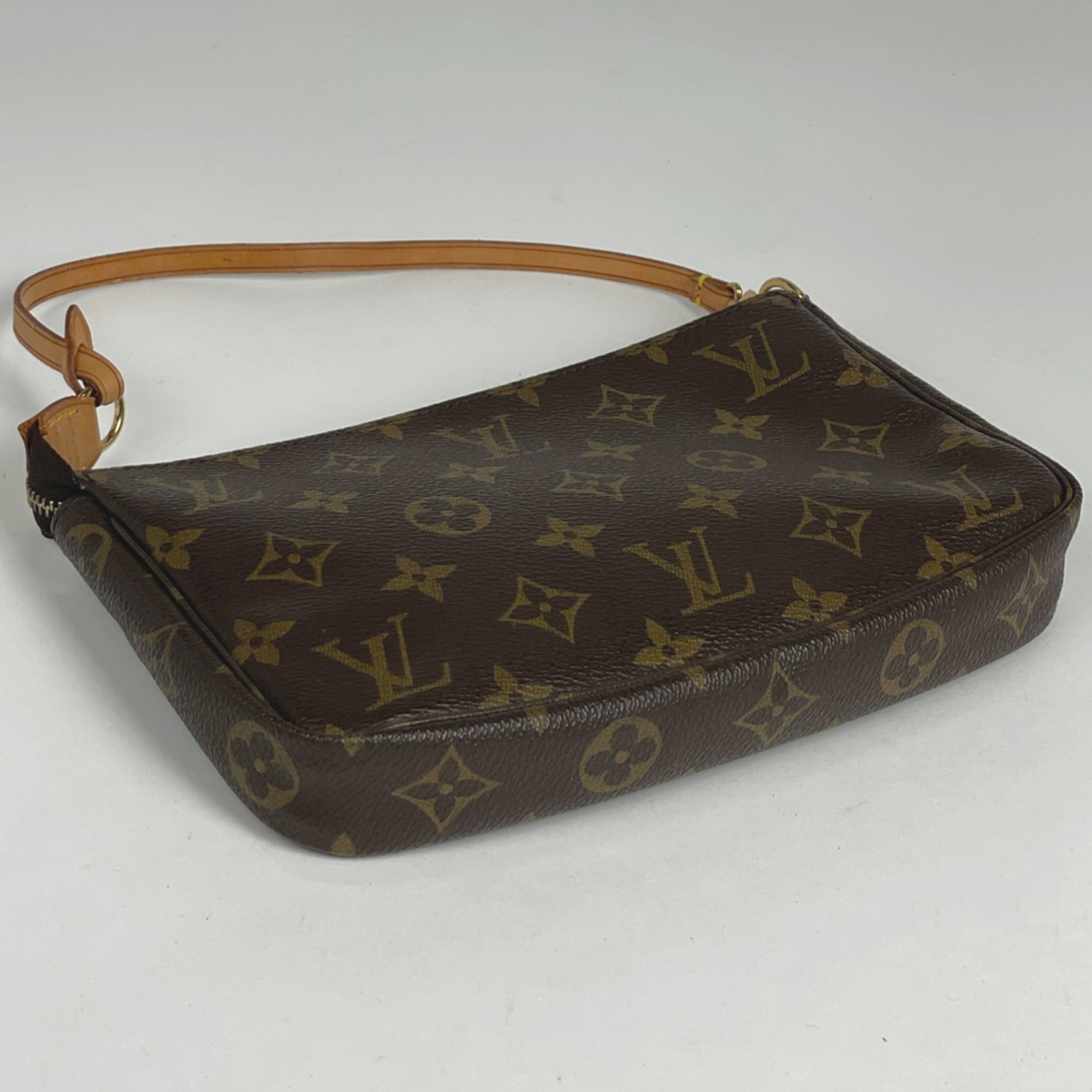 Louis Vuitton Monogram Brown Monogram Pochette Pouch (Pre-Owned)