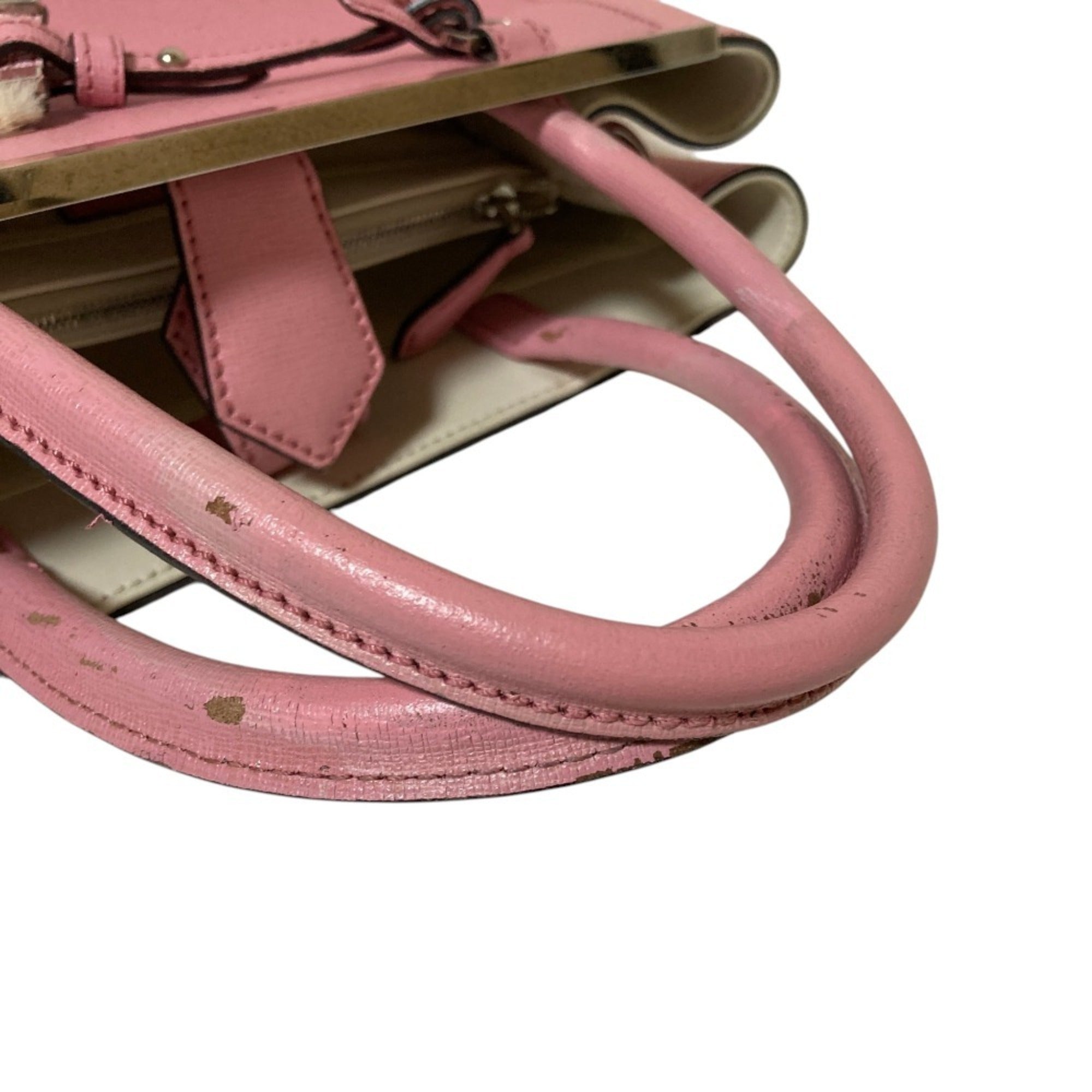 Fendi Pink Leather Handbag (Pre-Owned)
