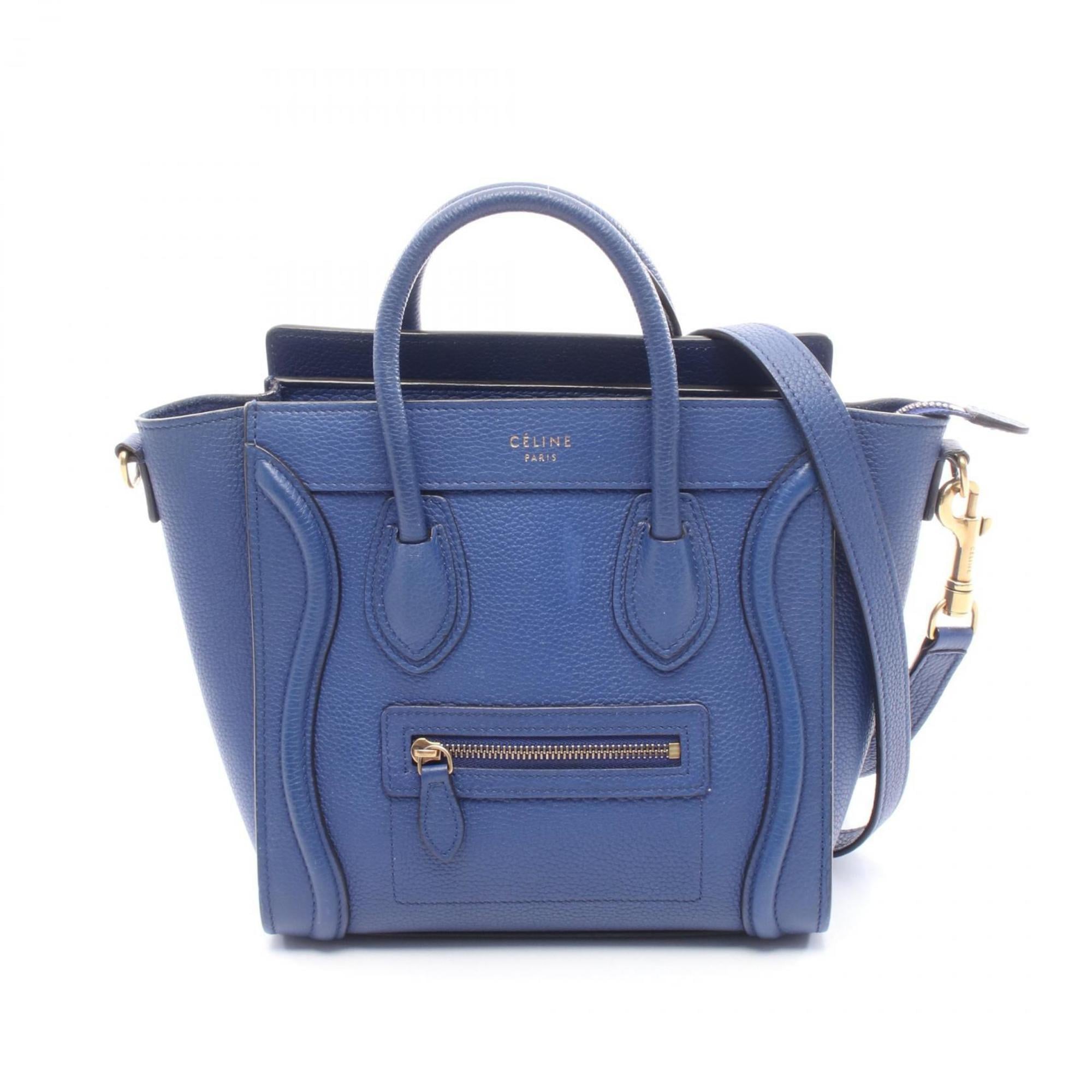 Celine Blue Leather Handbag (Pre-Owned)
