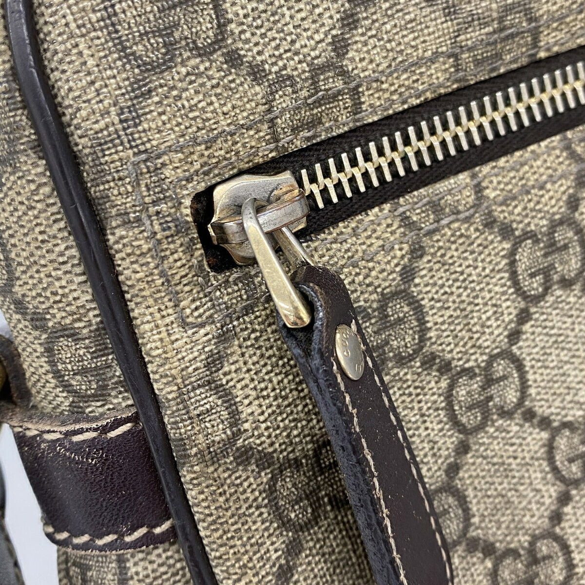 Gucci Brown Pvc Shoulder Bag (Pre-Owned)