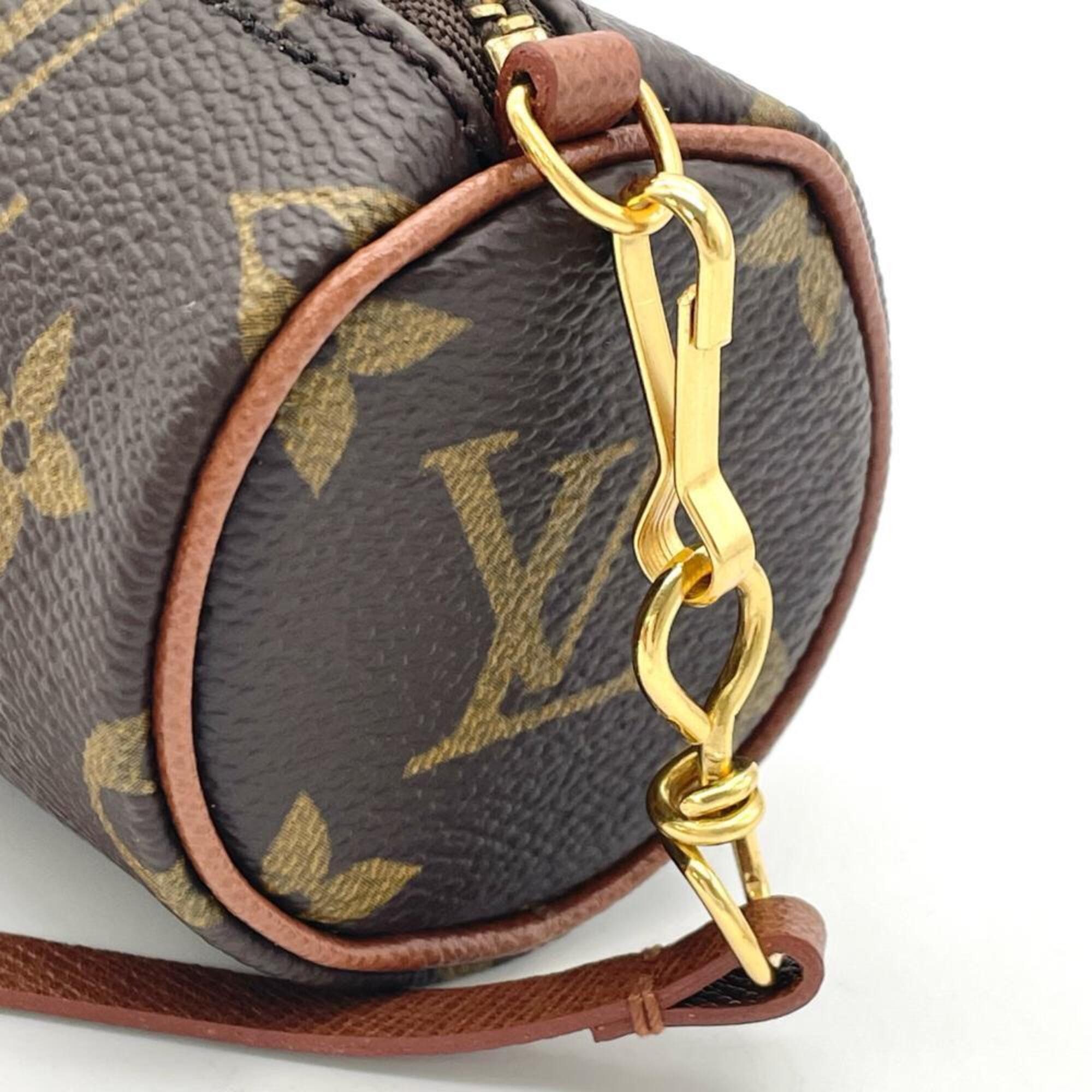 Louis Vuitton Brown Monogram Canvas Handbag Pouch (Pre-Owned)