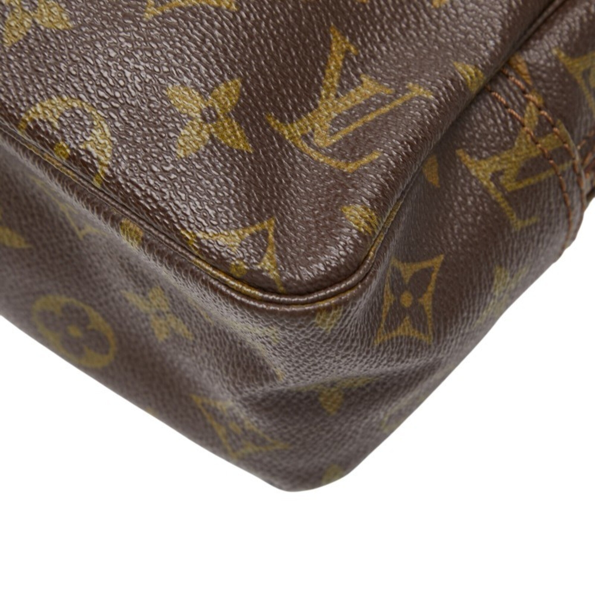 Louis Vuitton Brown Pvc Leather Clutch Bag (Pre-Owned)