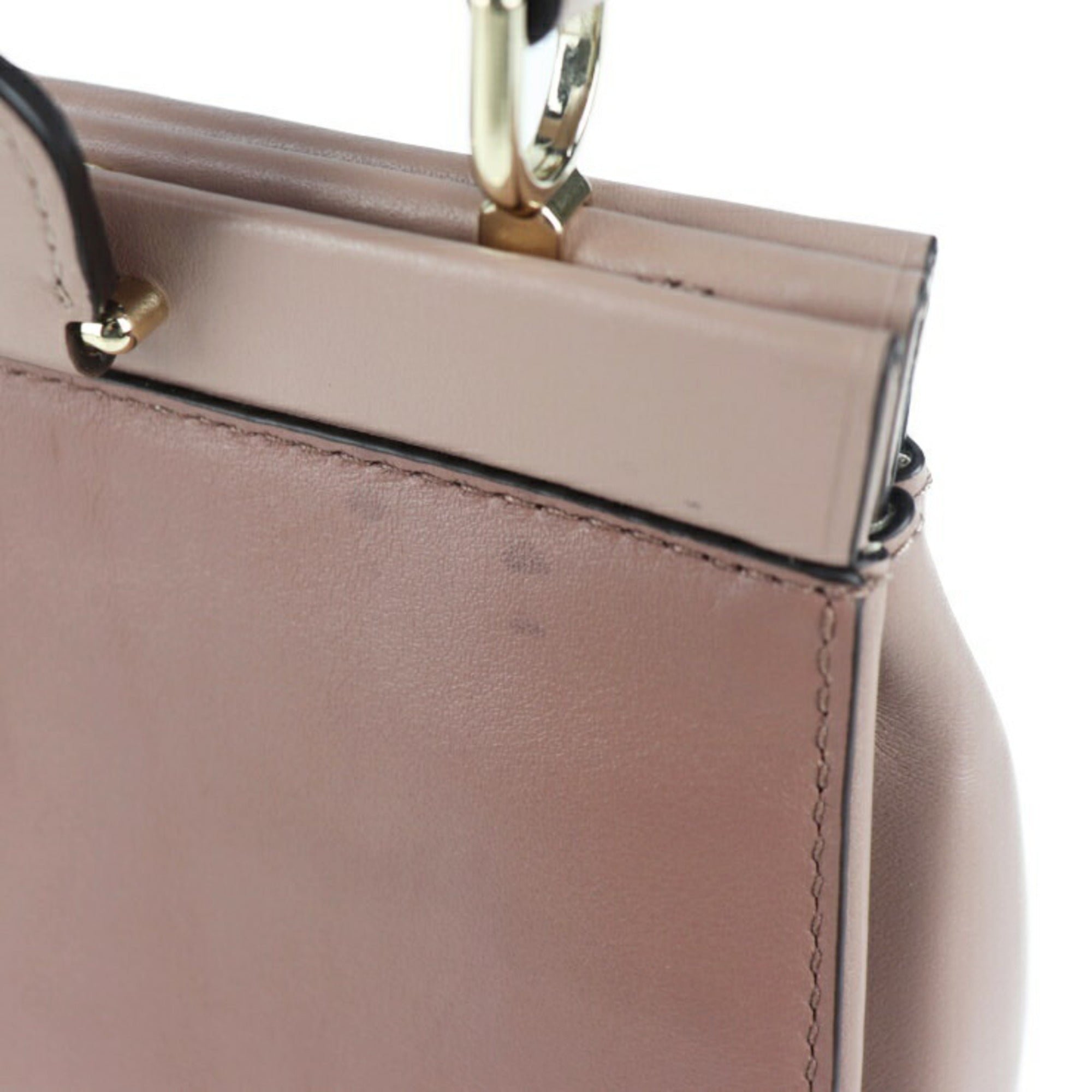 Michael Kors Pink Beige Handbag Shopping Bag Shoulder Bag Tote Bag (Pre-Owned)