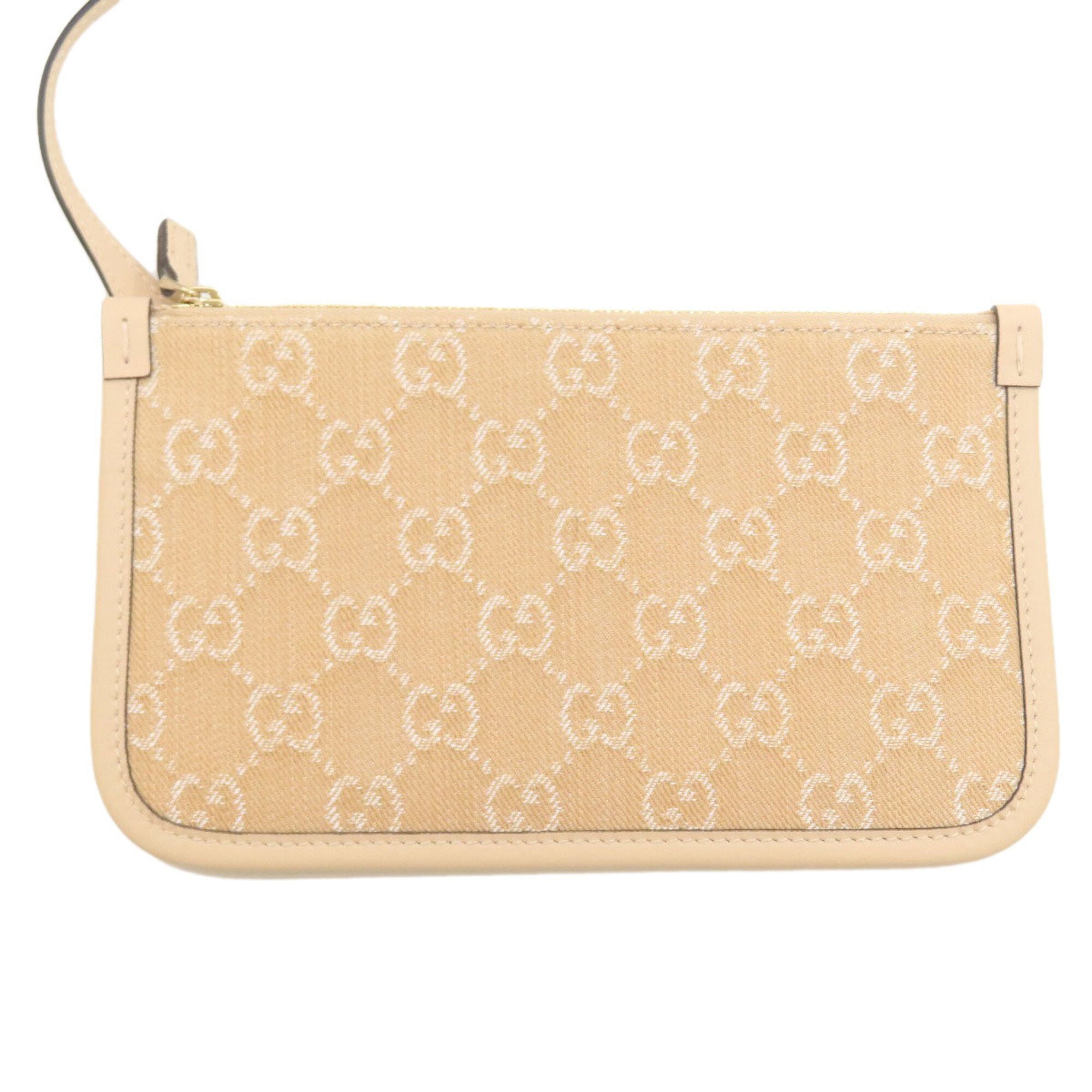 Gucci Beige Canvas Handbag (Pre-Owned)