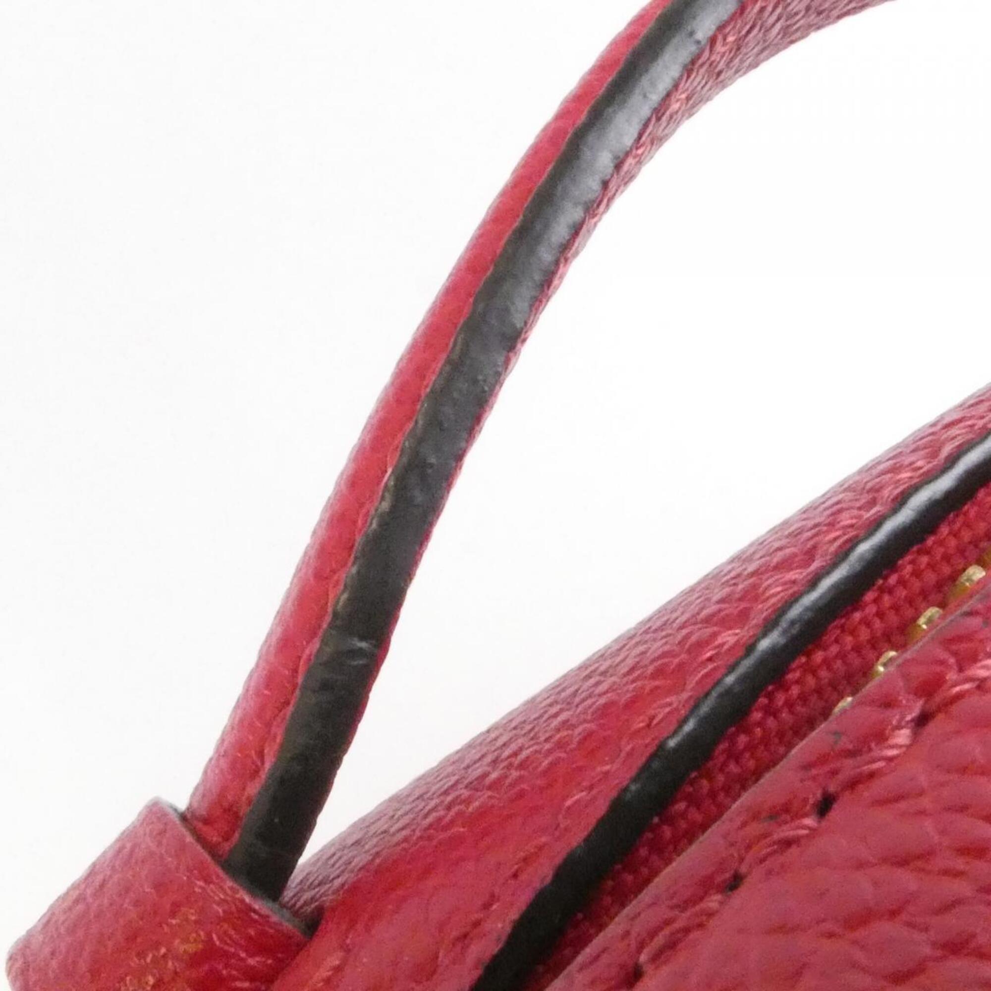 Louis Vuitton Red Color Leather Shoulder Bag (Pre-Owned)