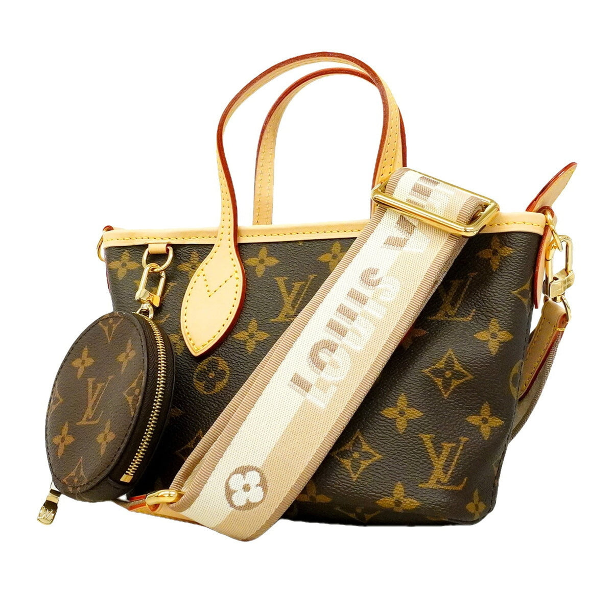 Louis Vuitton Beige Brown Tote Bag (Pre-Owned)