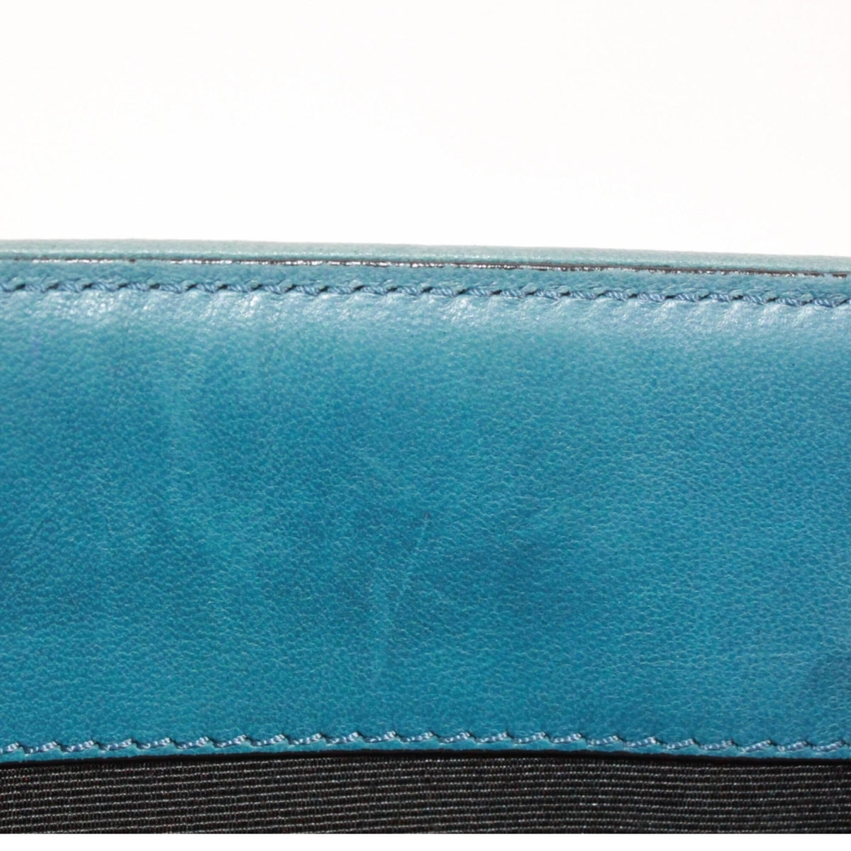 Chanel Blue Canvas Leather Shoulder Bag (Pre-Owned)