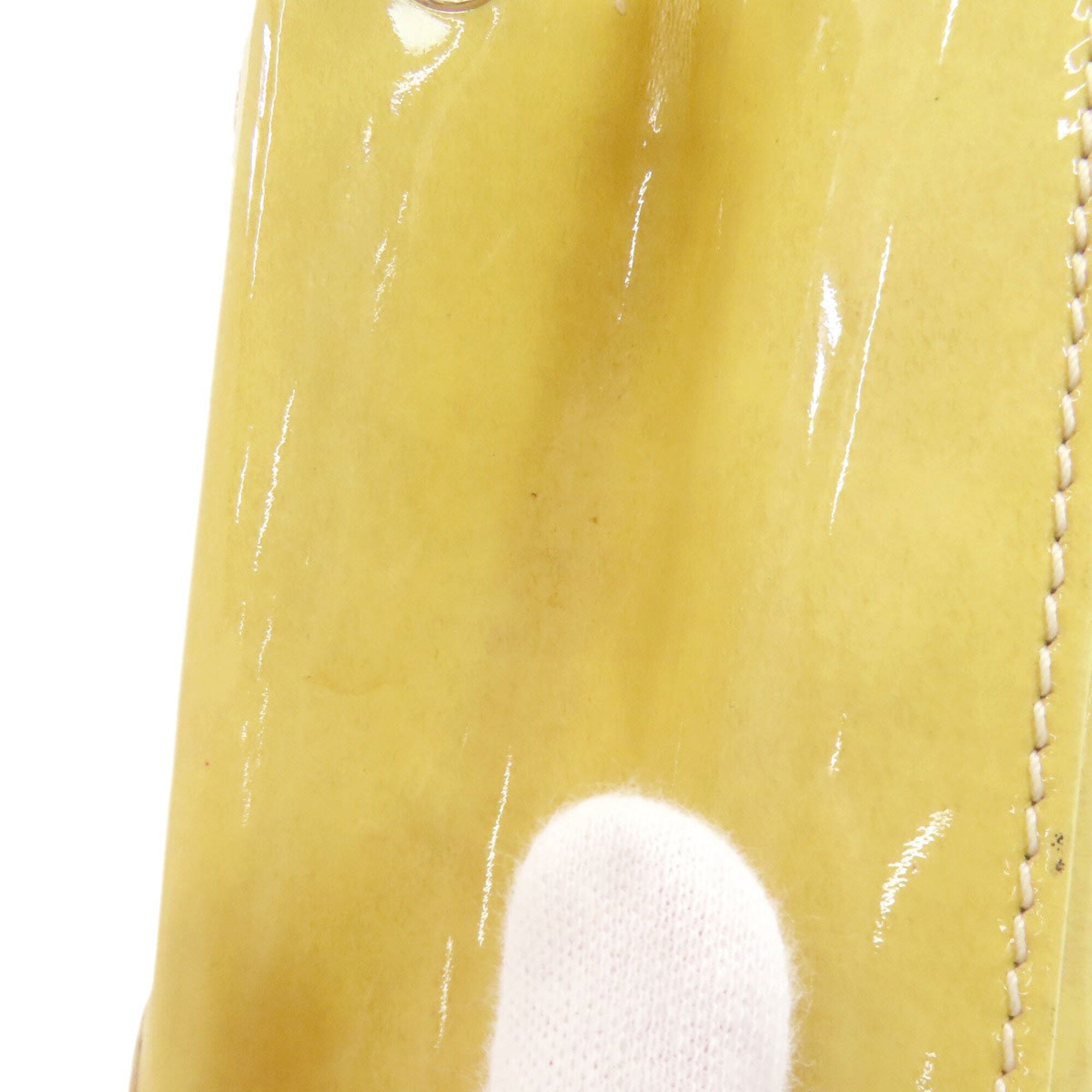 Longchamp Yellow Leather Handbag (Pre-Owned)